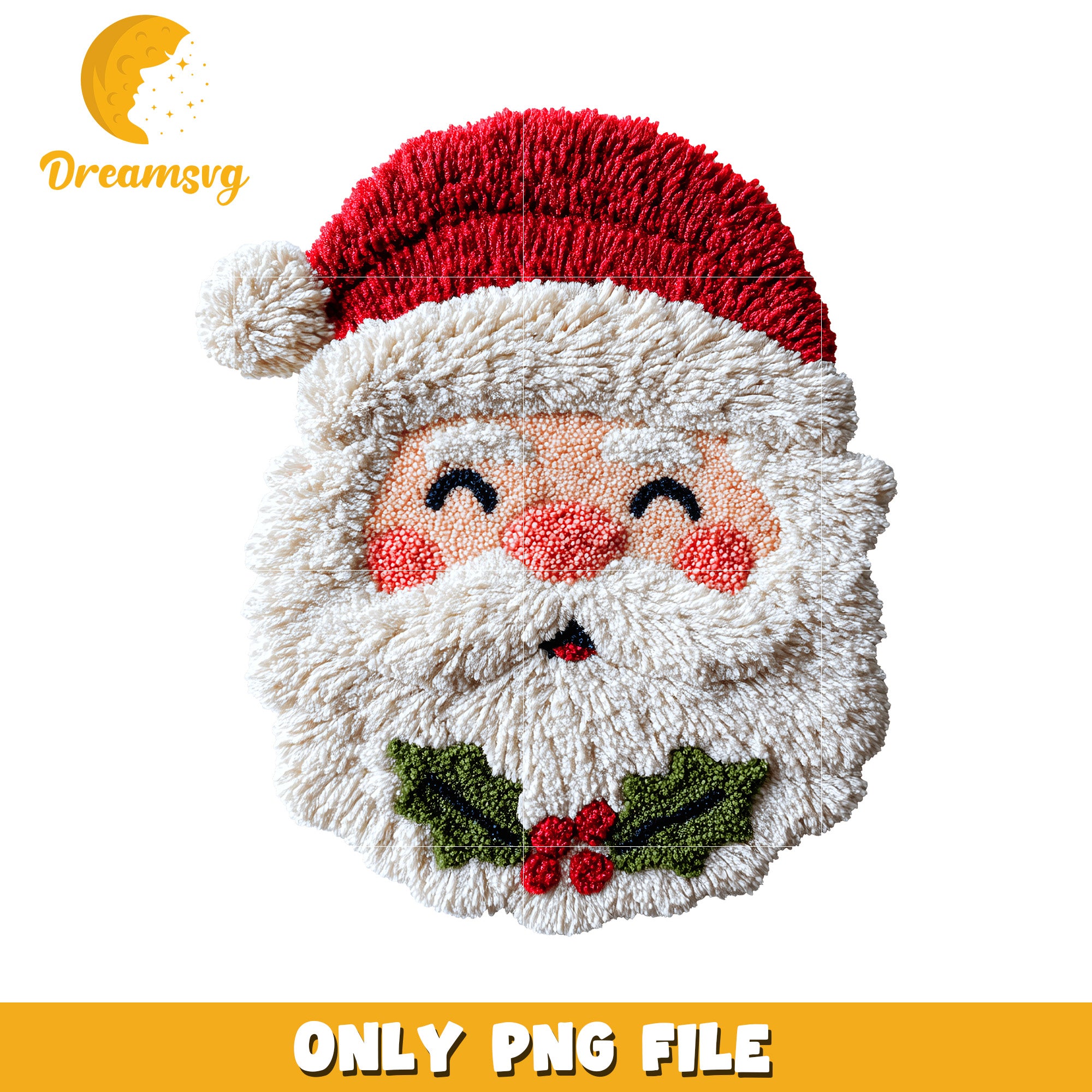 Happy face santa png, spirit christmas​​ png, holiday png