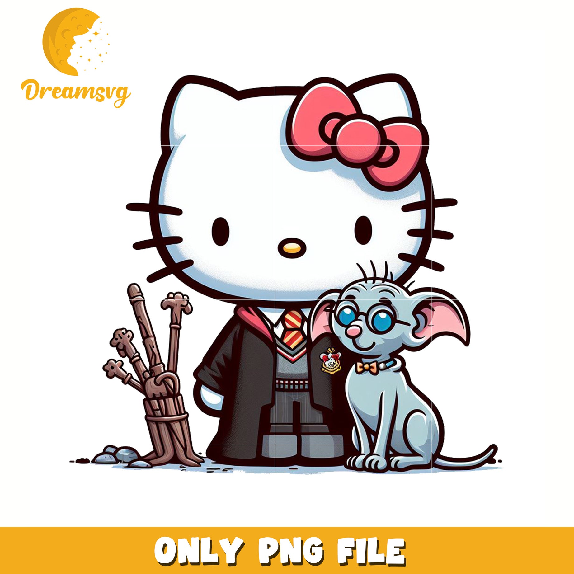 Happy potter kitty png, hello kitty png, hello kitty toys png