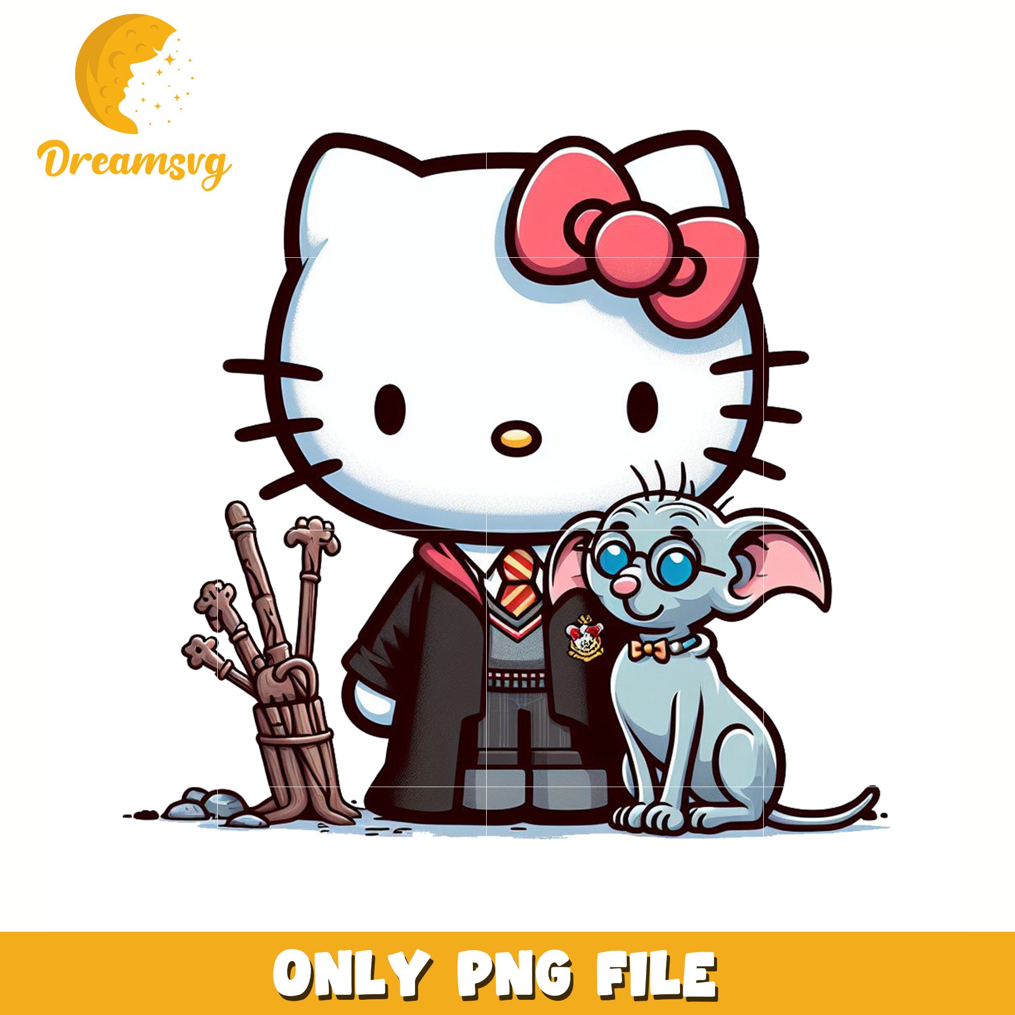 Happy potter kitty png, hello kitty png, hello kitty toys png