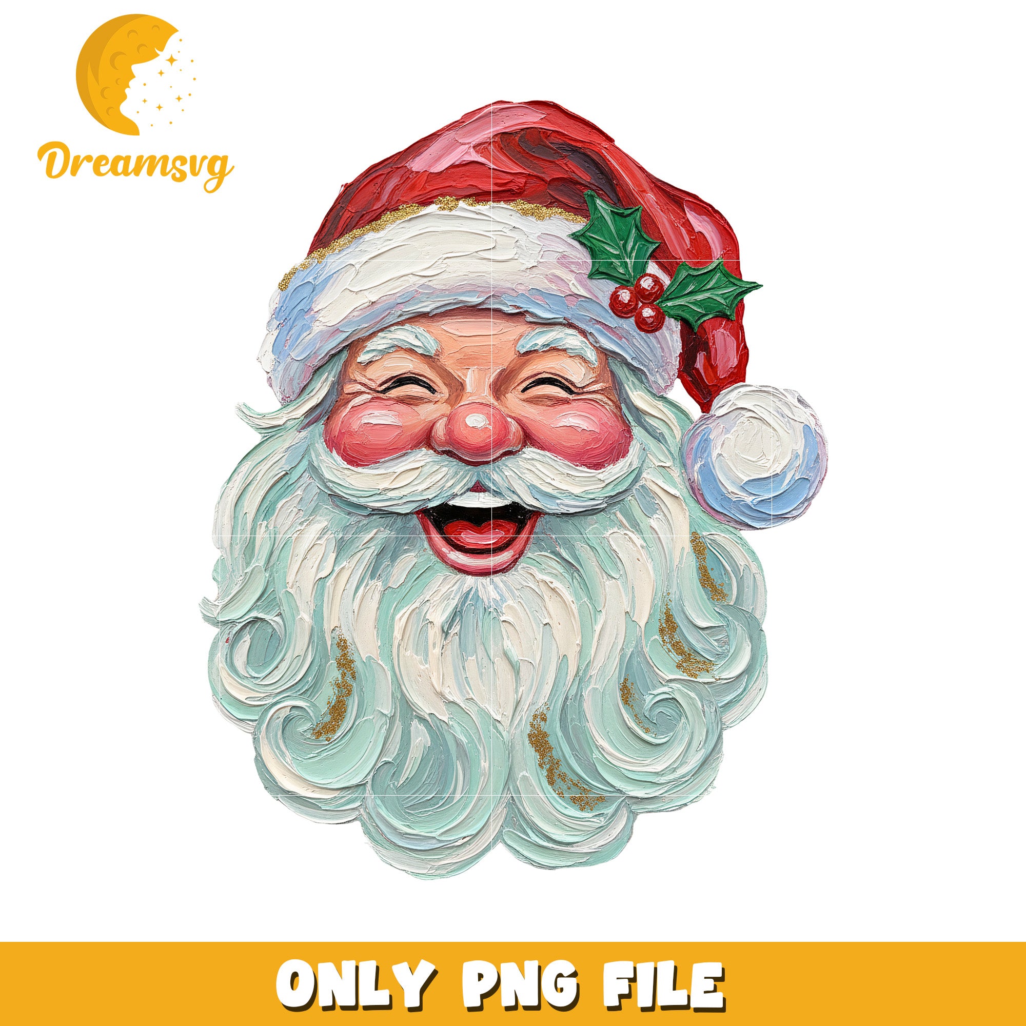 Happy santa png, funny christmas png, santa claus png