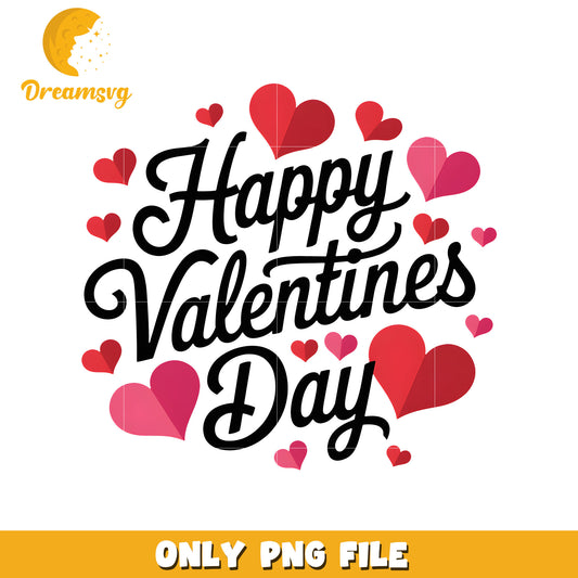 Happy valentine's day font design png, font png, valentine png