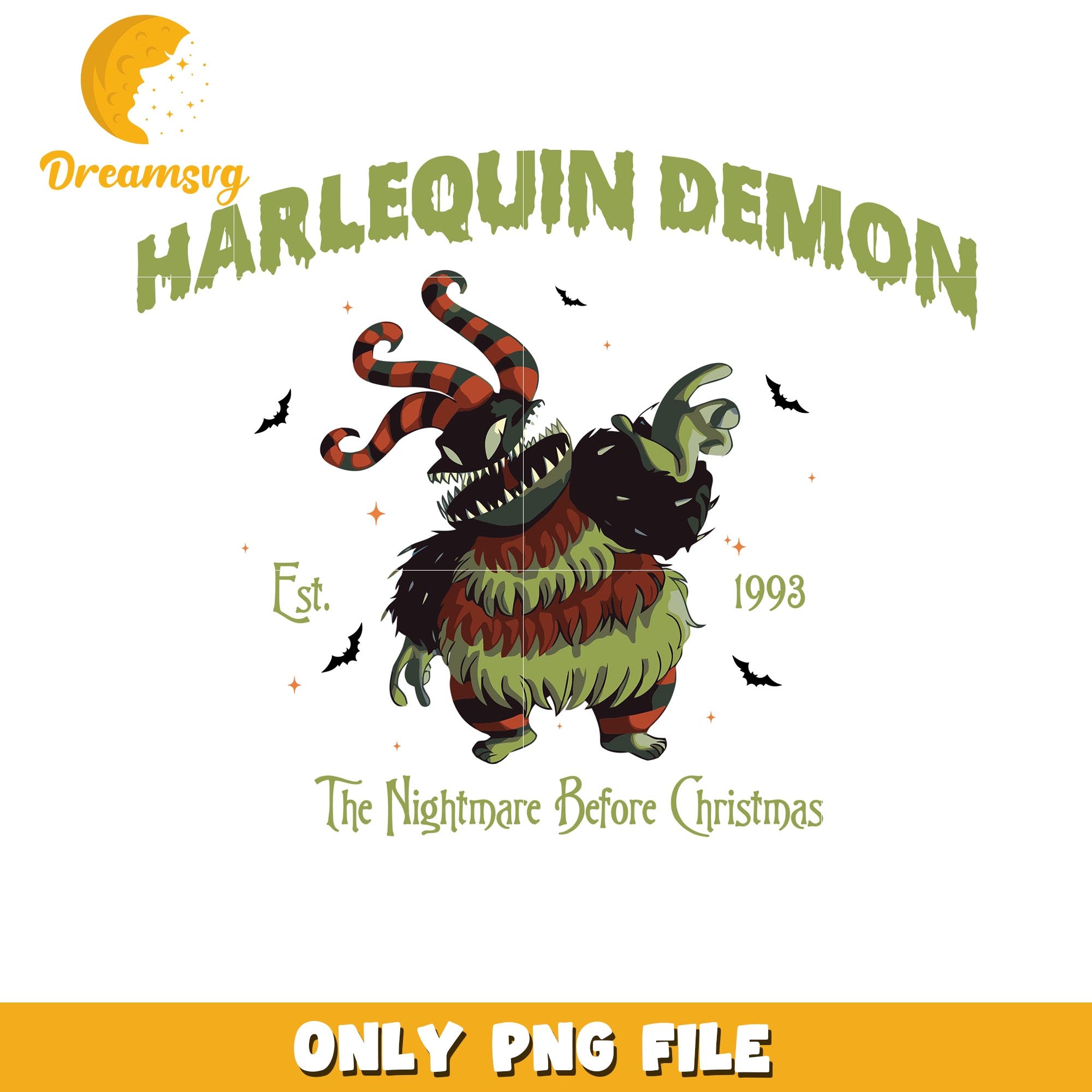 Harlequin Demon Nightmare horror movies png, Horror movies killers png