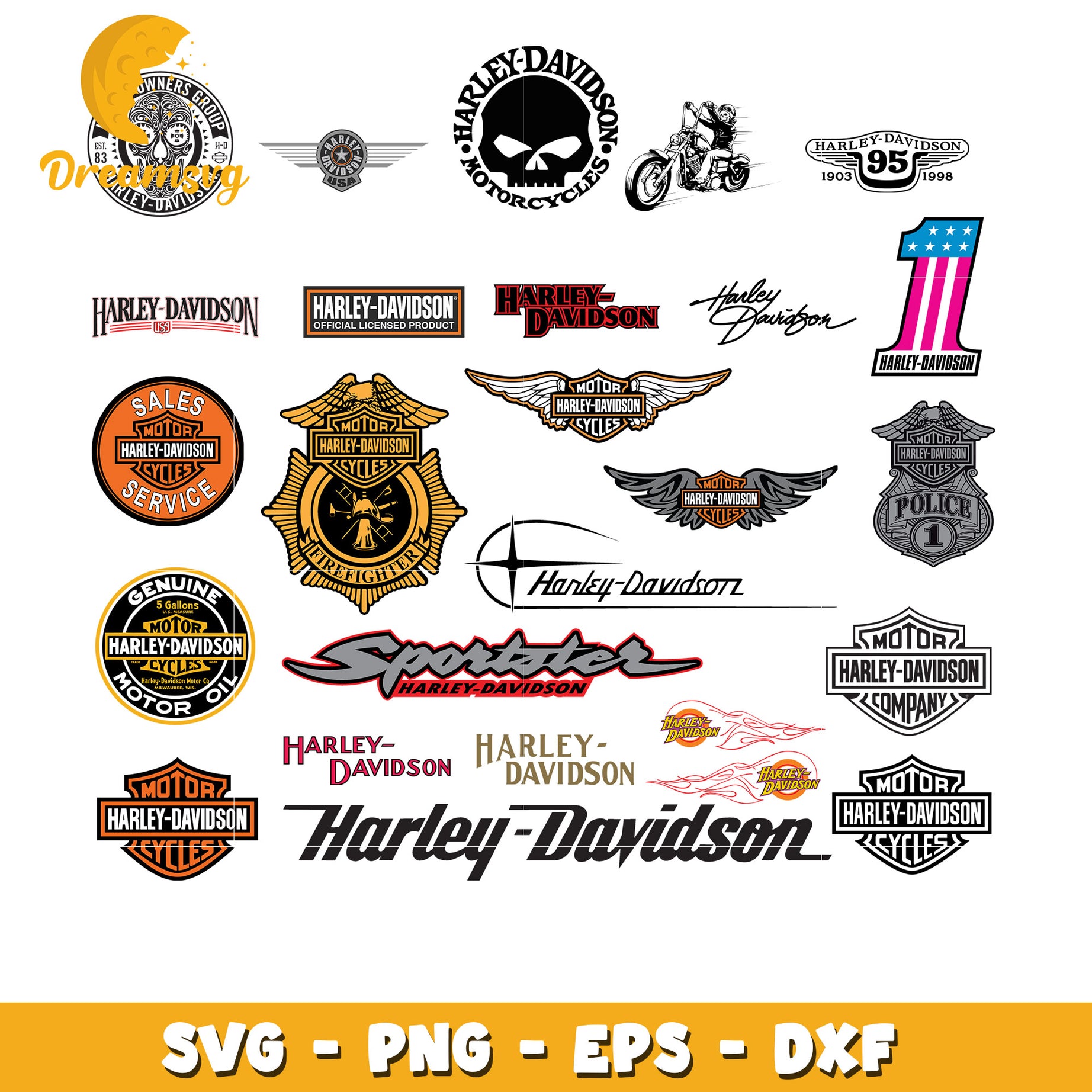 Motor harley davidson comapny bundle svg, harley davidson svg