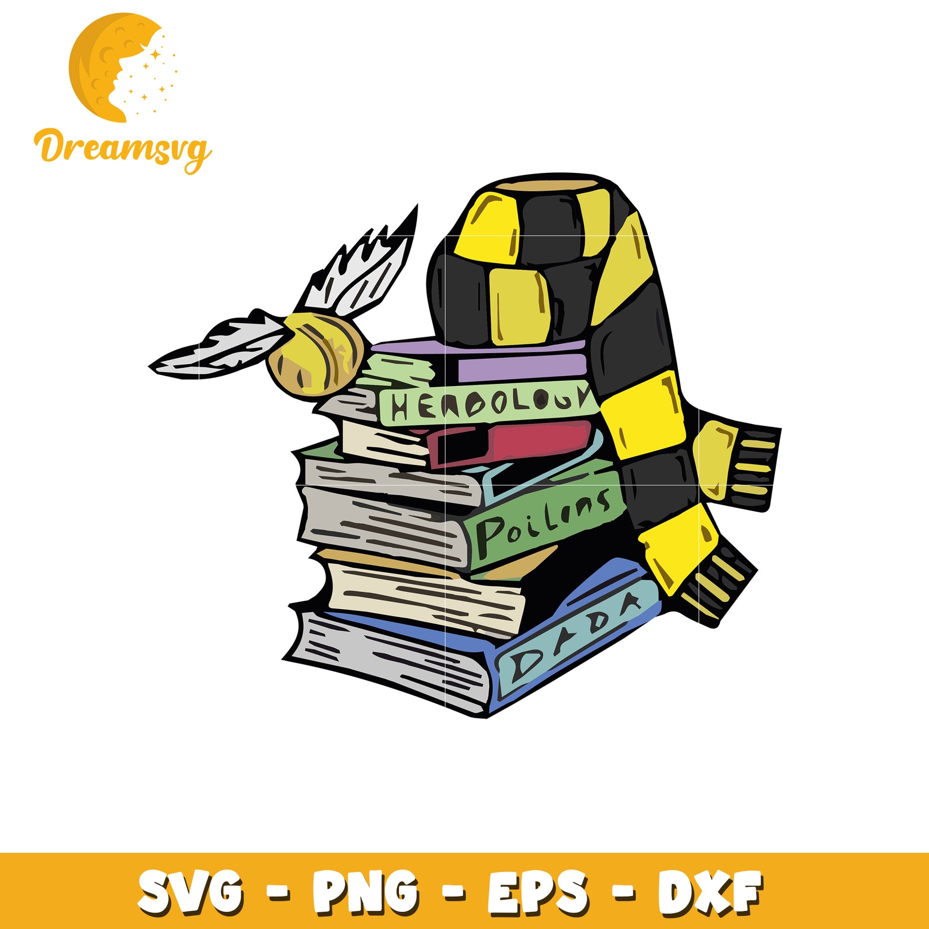 Harry Potter Books SVG Cut File