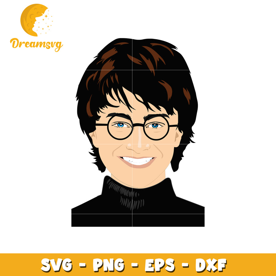 Harry Potter Character SVG Design for Craft Projects