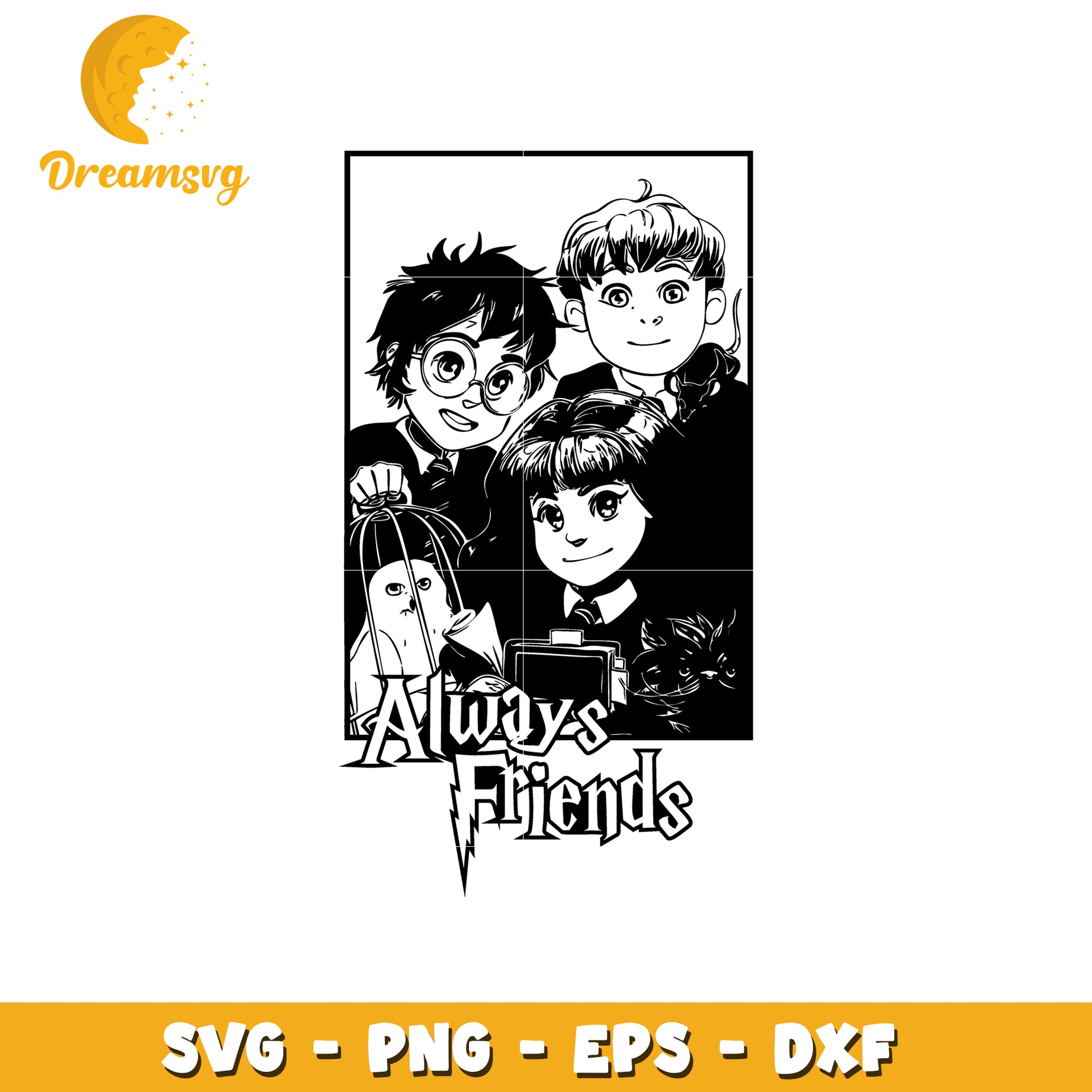 Harry Potter Friends SVG Cut File