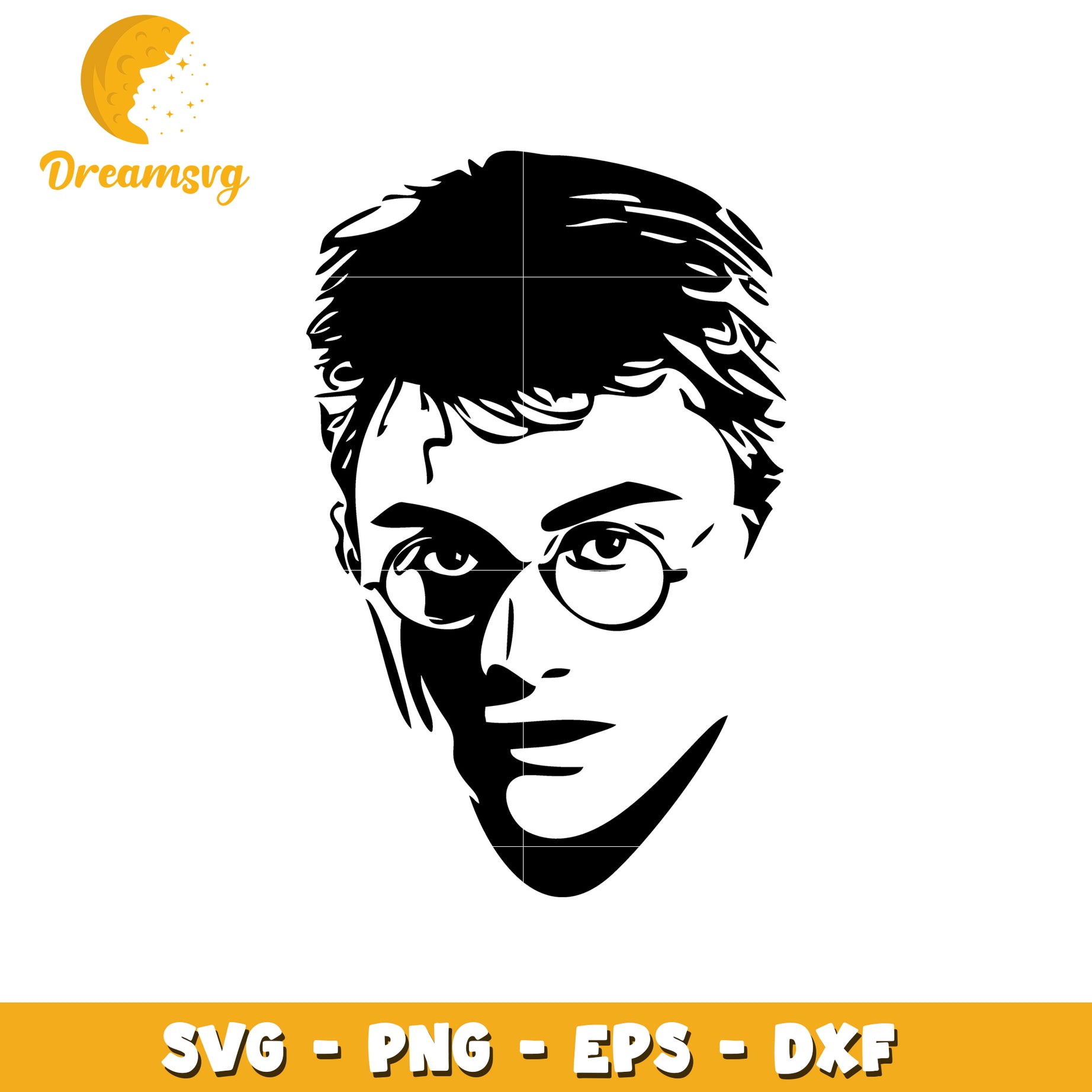 Harry Potter SVG Portrait PNG EPS DXF