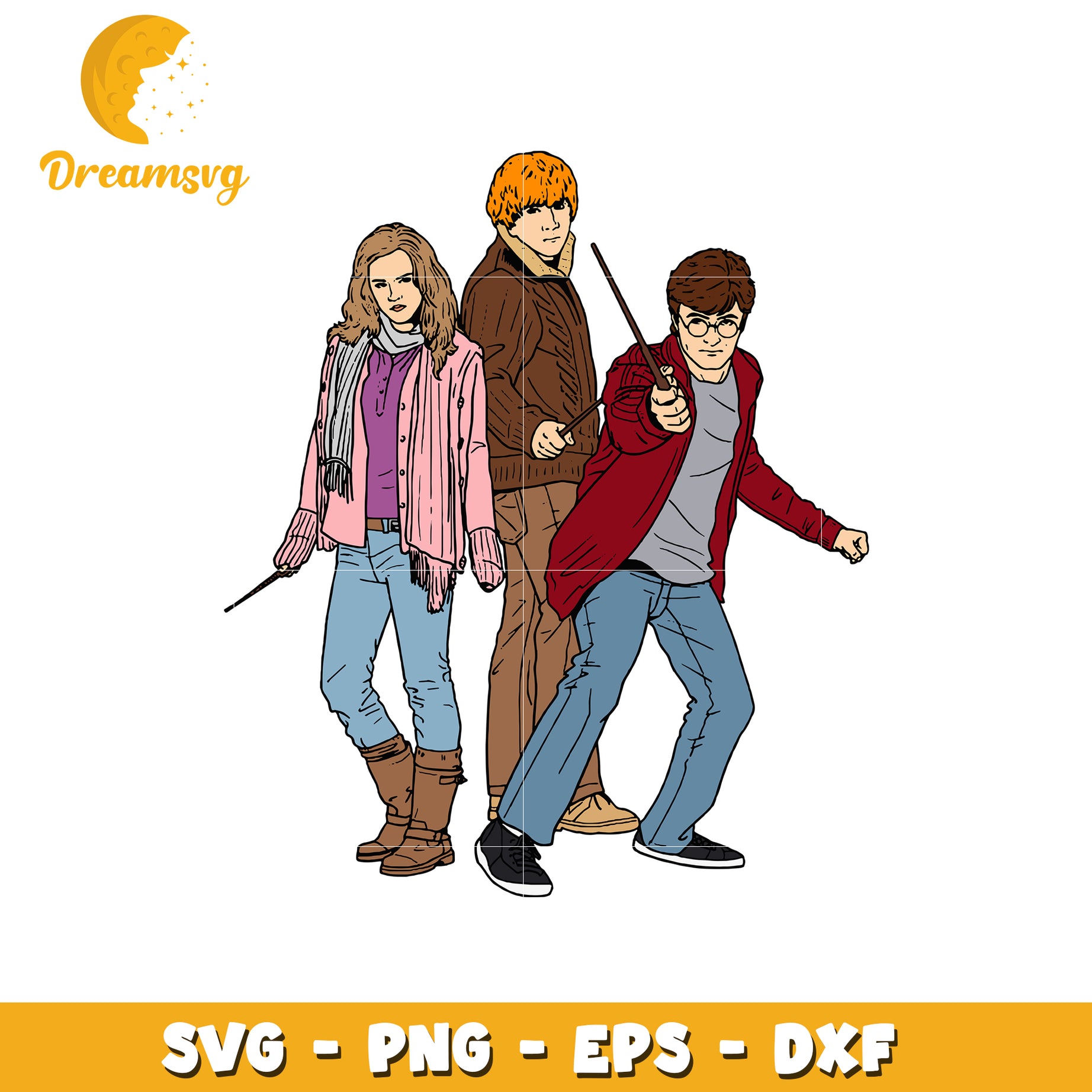 Harry Potter Trio SVG Cut Files