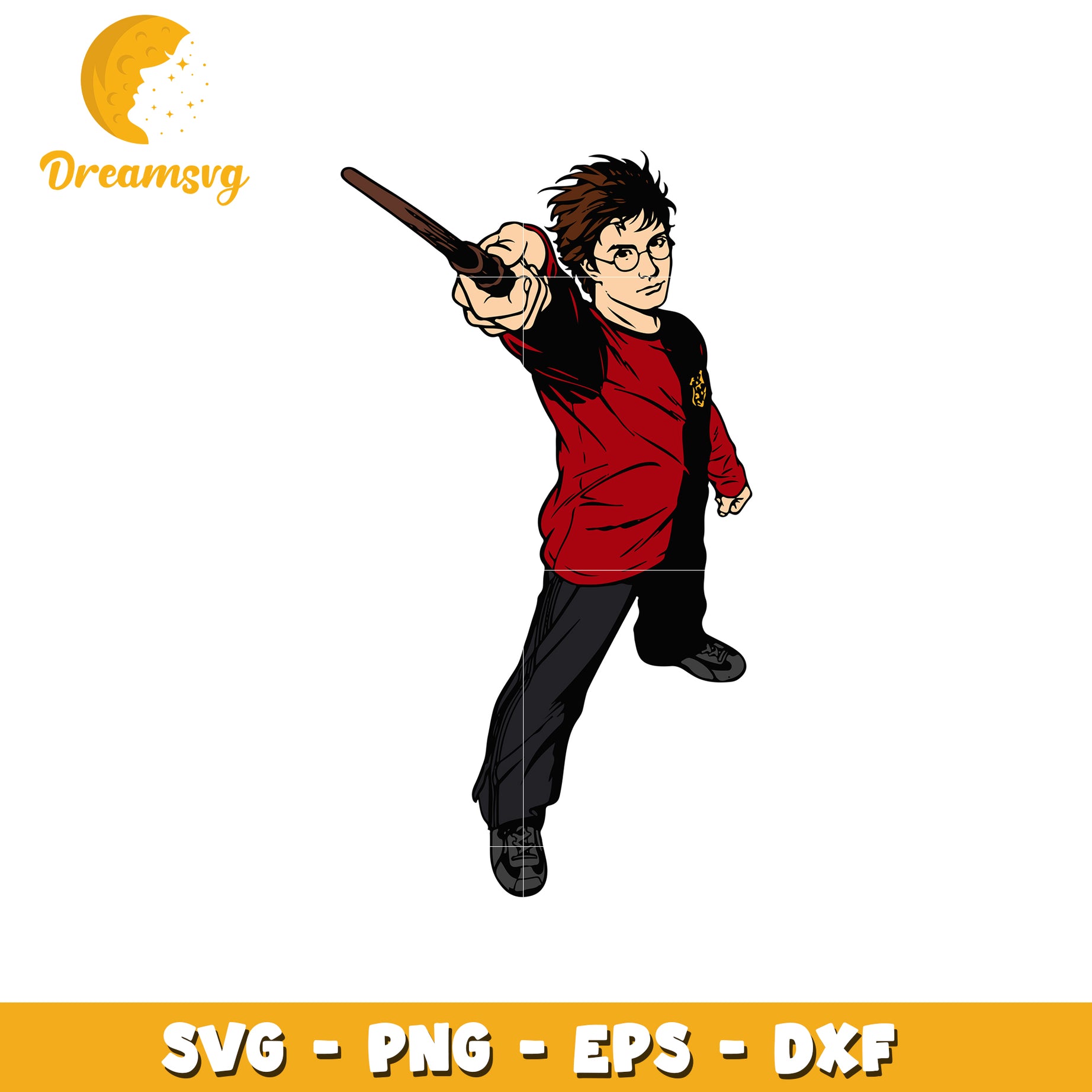 Harry Potter Wizard SVG Design for Crafting Projects