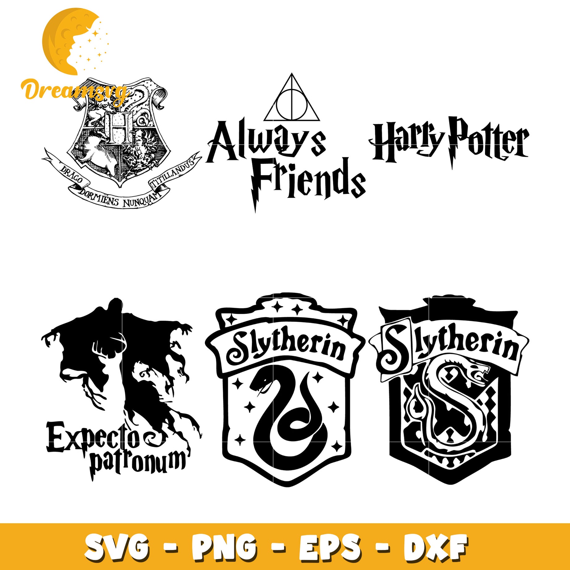 Harry potter expecto patronum bundle svg, harry potter clan svg