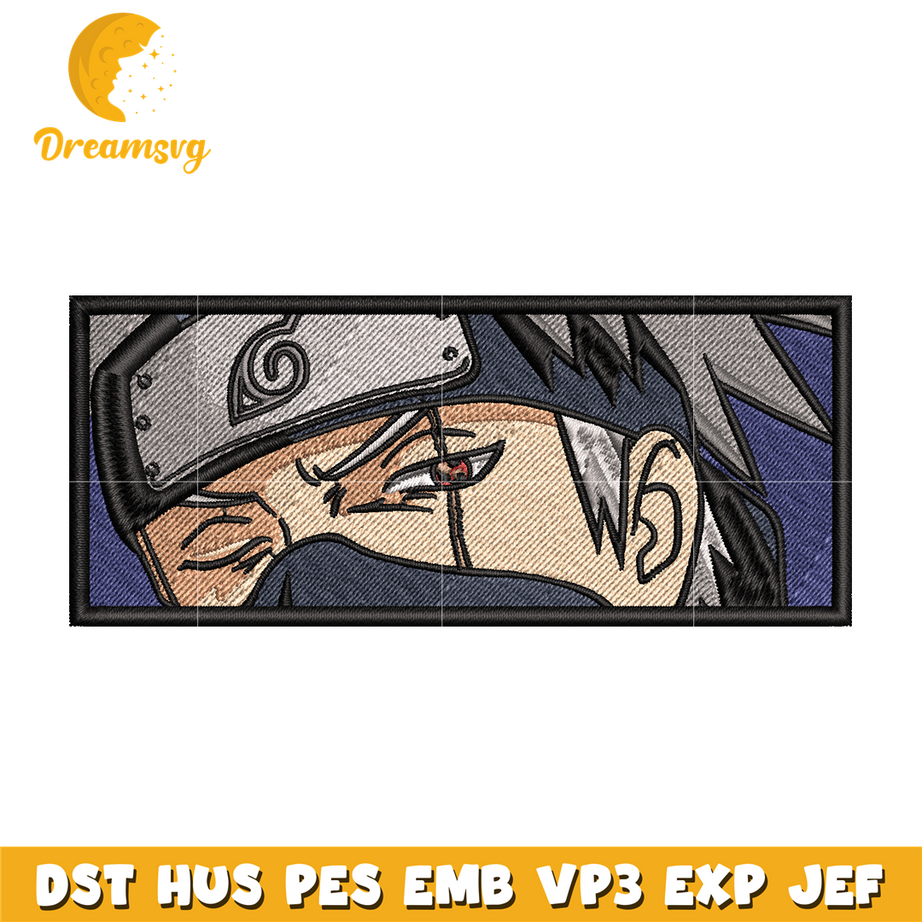 Hatake Kakashi embroidery design