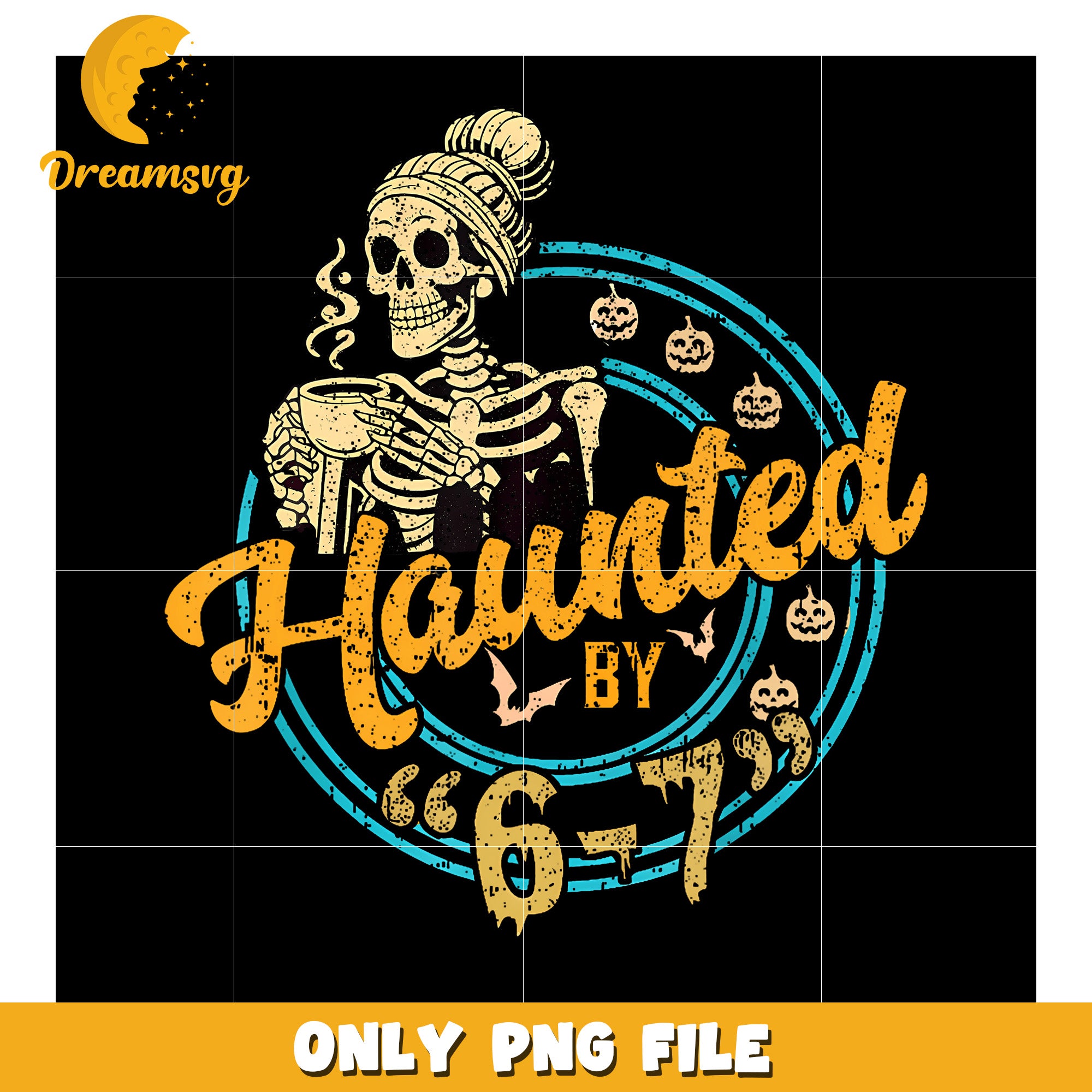 Haunted By 6-7 Funny Teacher 67 png, trending memes png, halloween skeleton png