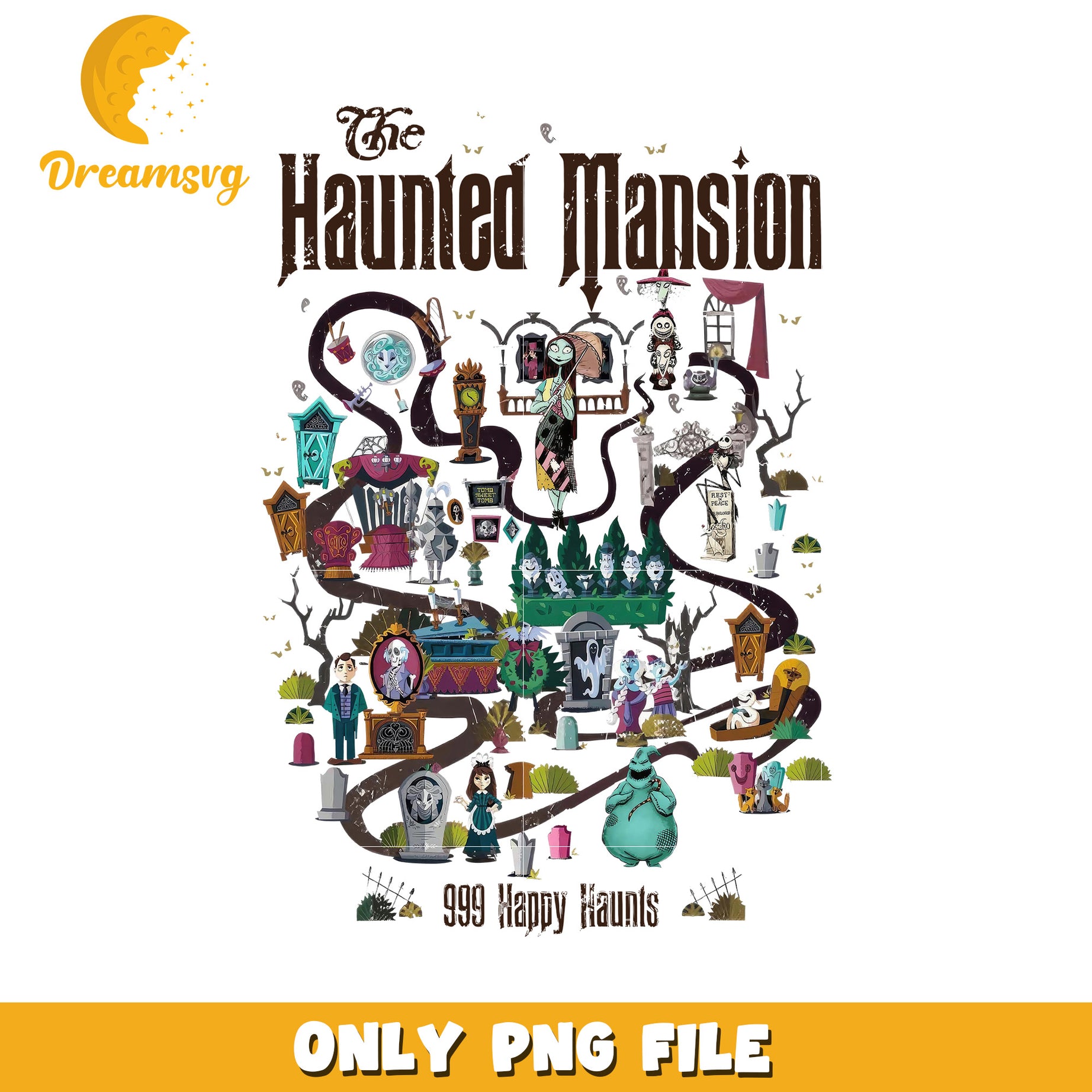 Haunted maison nightmare png, spooky french mansion png, gothic horror design png