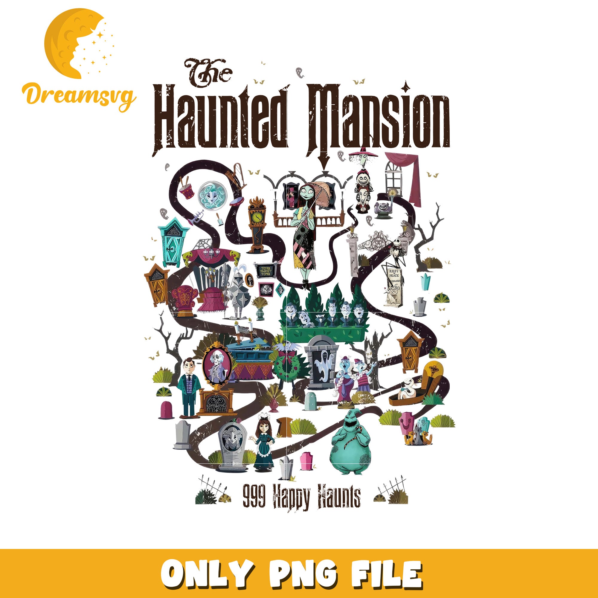Haunted maison nightmare png, spooky french mansion png, gothic horror design png