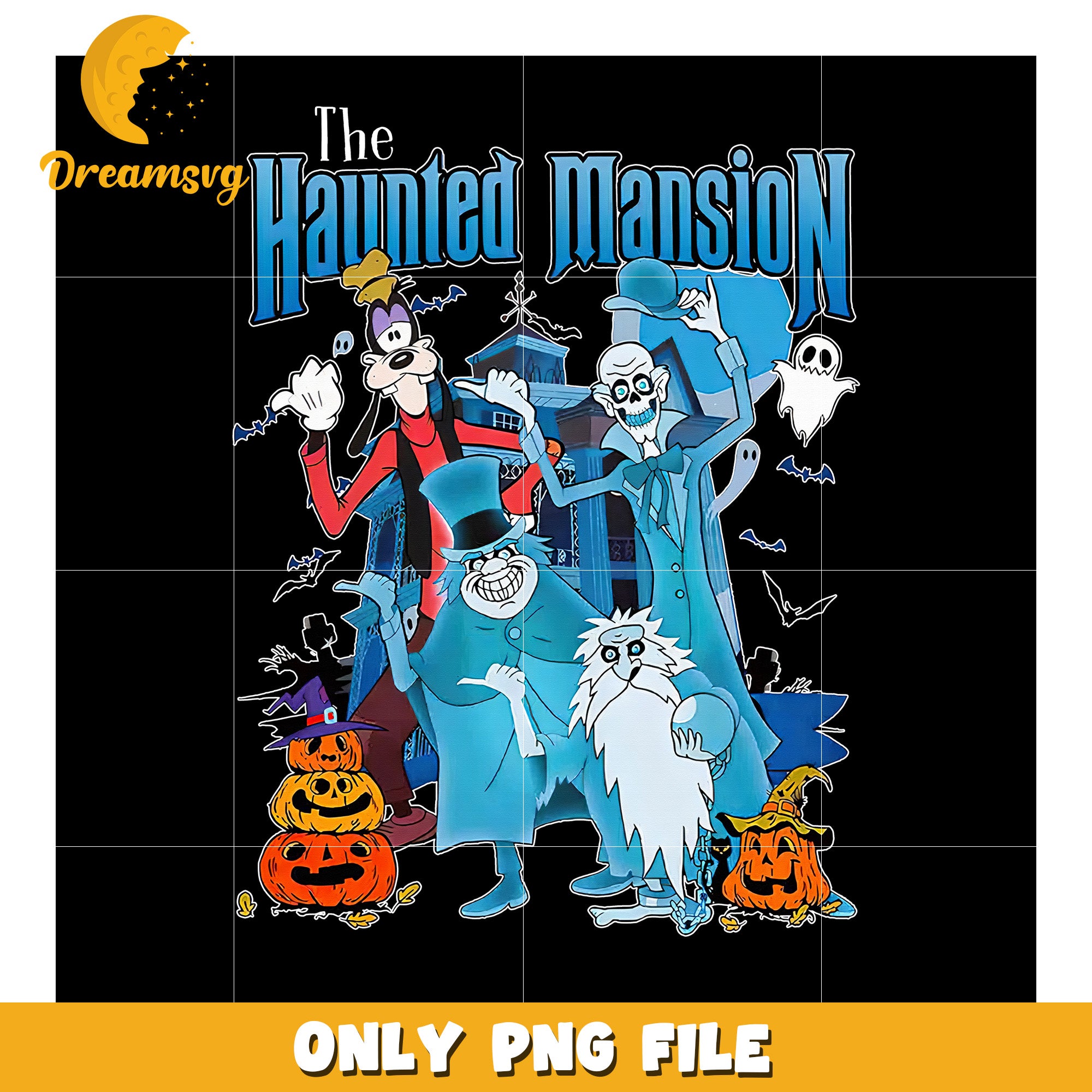 Haunted mansion png, spooky house design png, halloween mansion art png