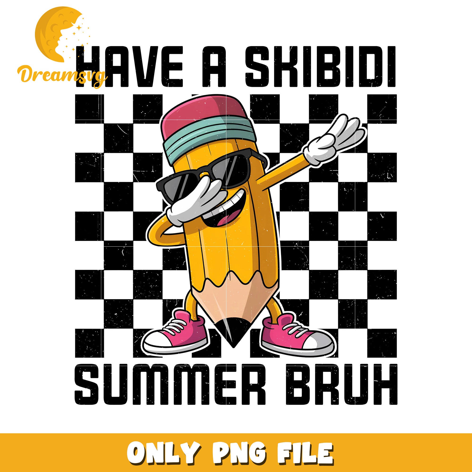 Have a skibidi summer bruh png, skibidi summer png, fun summer phrase png