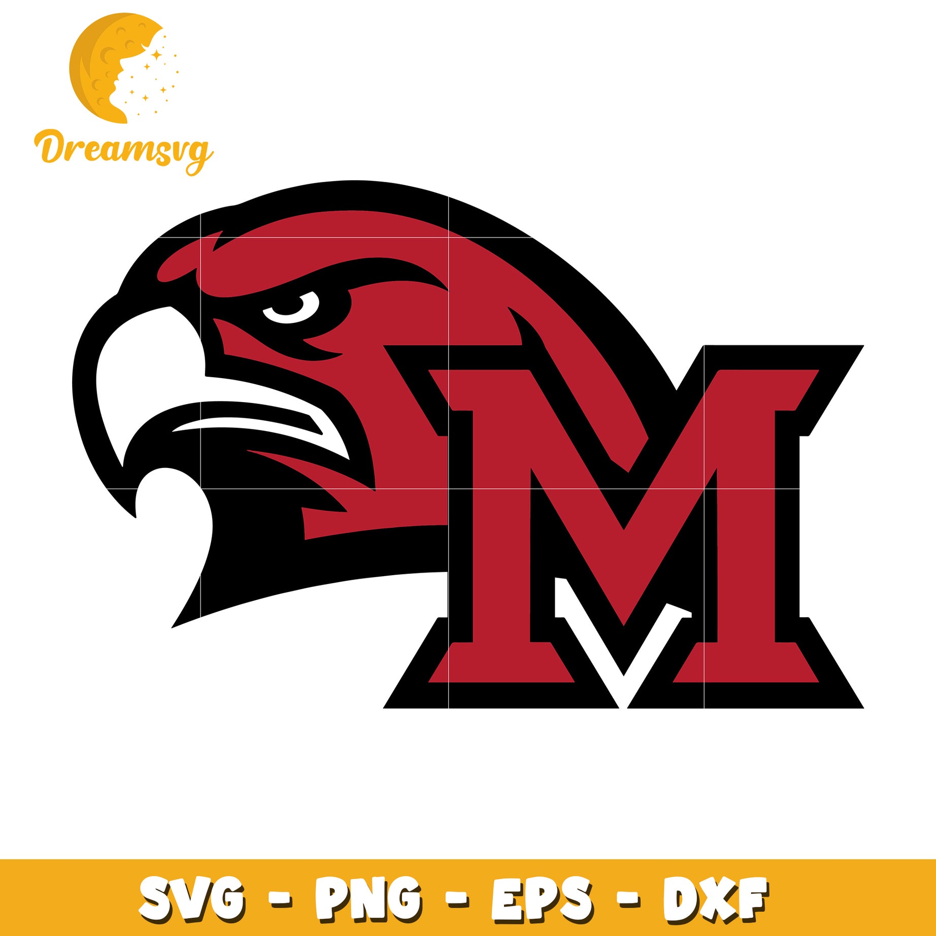 Hawk M Logo SVG PNG EPS DXF