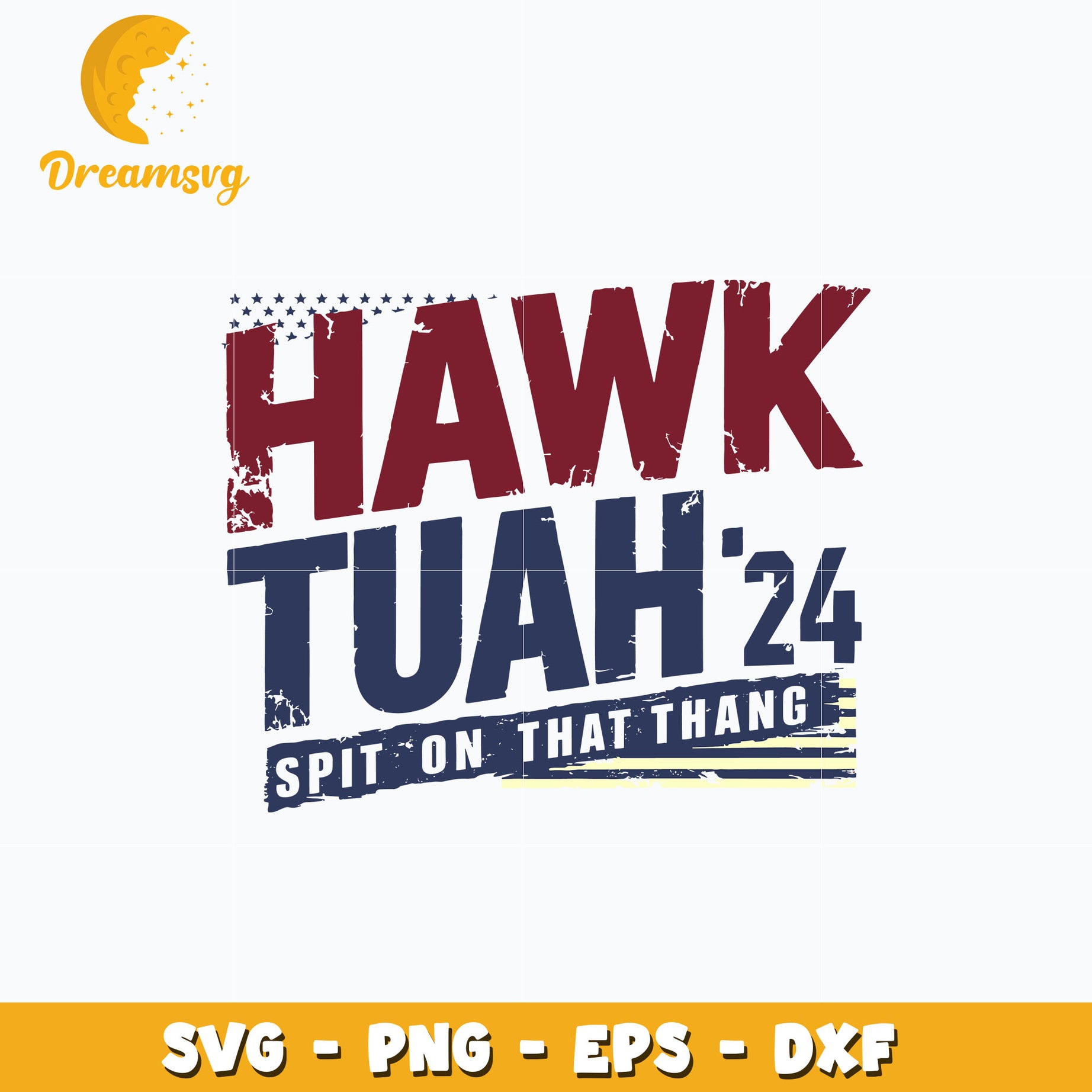 Hawk Tuah '24 logo design svg, digital download