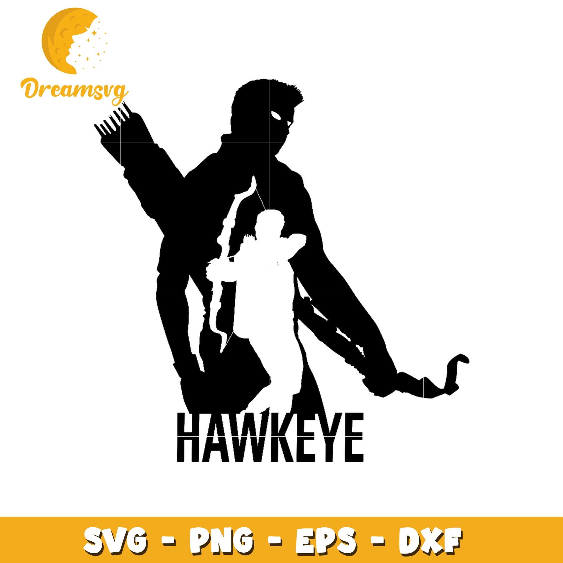 Hawkeye SVG Silhouette PNG EPS DXF