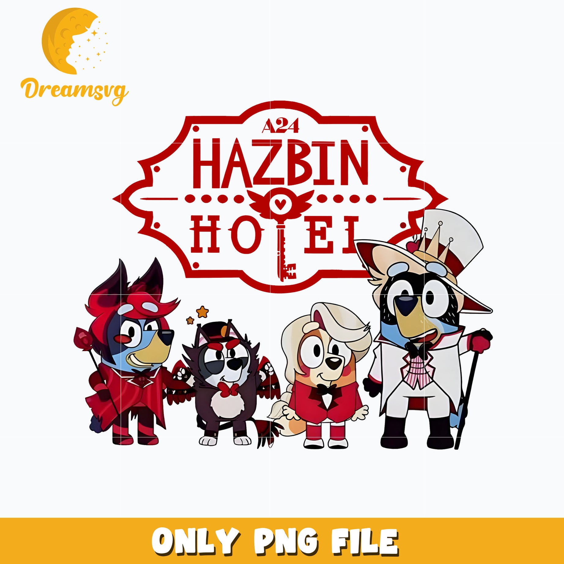 Bluey hazbin hotel png