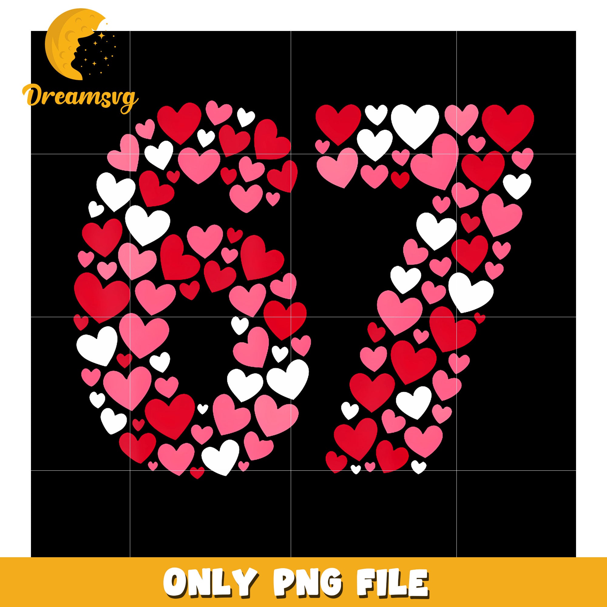 Heart 67 design png, silly internet joke png, red heart png