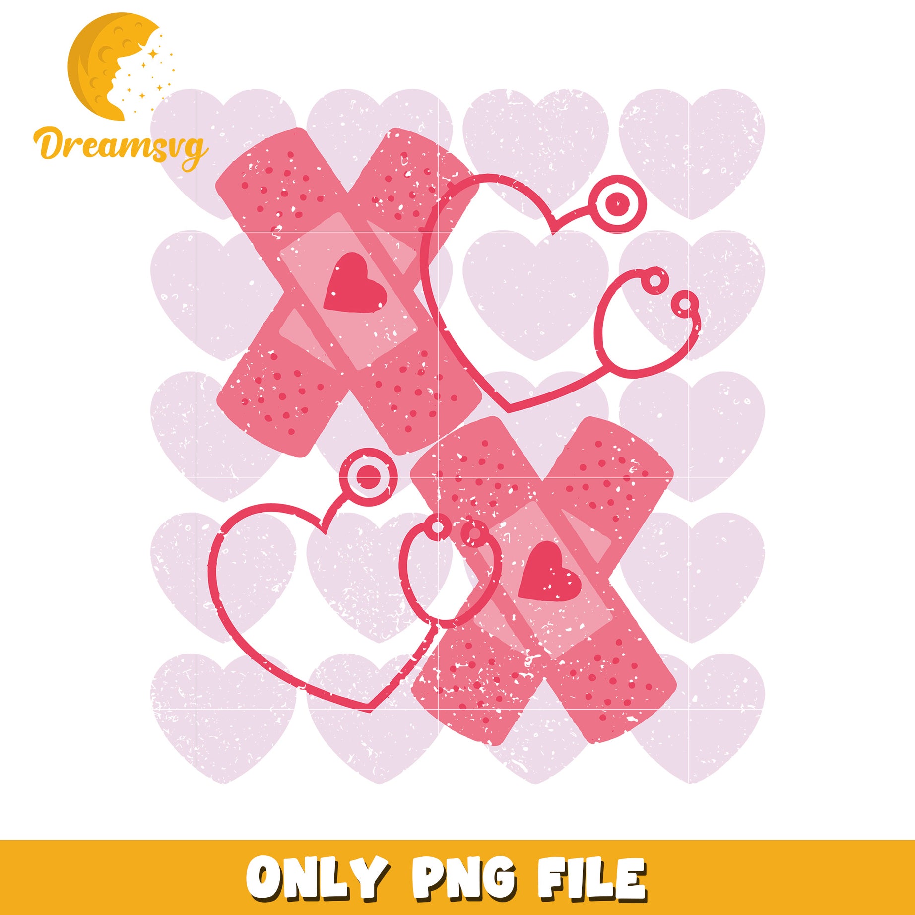 Heart Bandage PNG Valentines Day