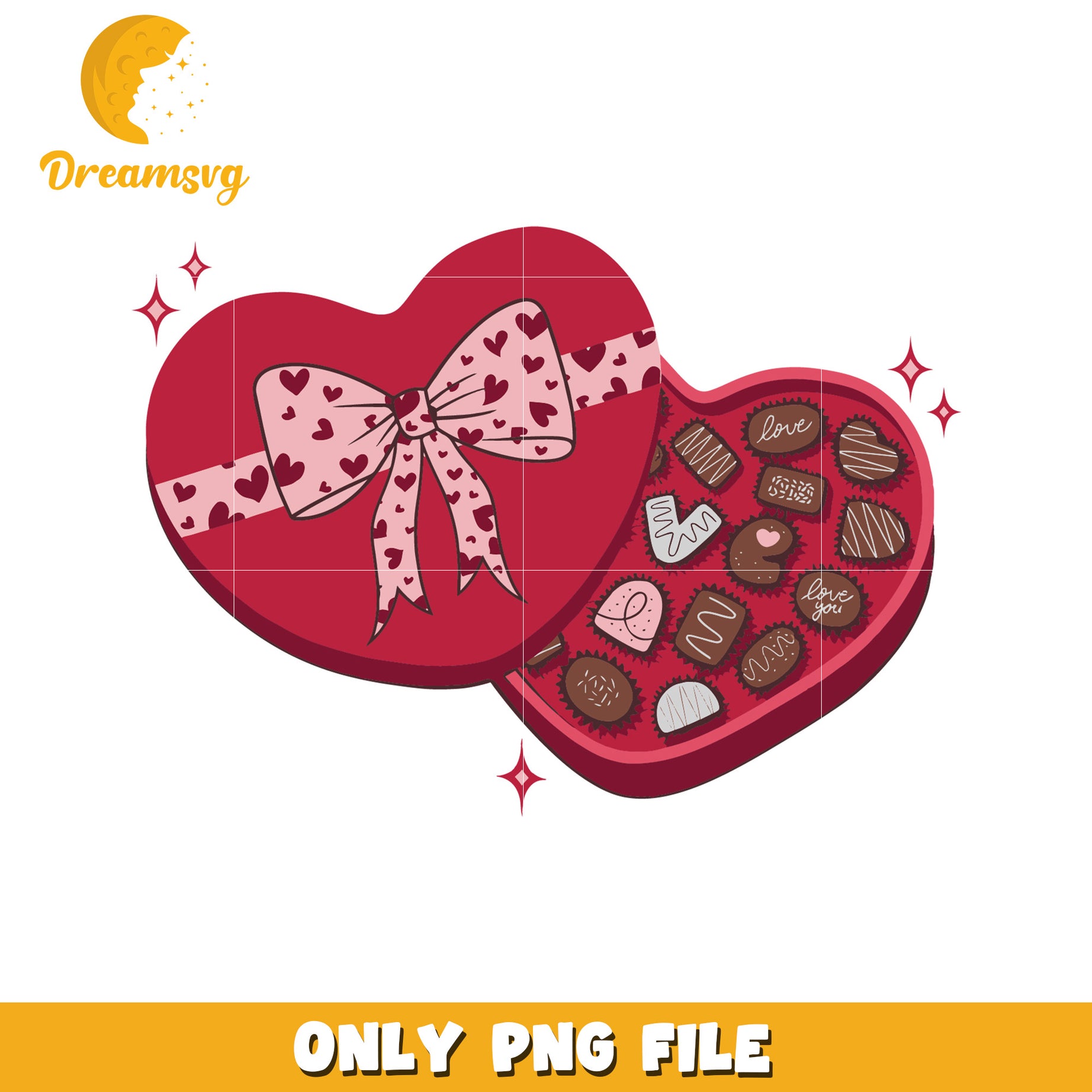 Heart Chocolate Box PNG