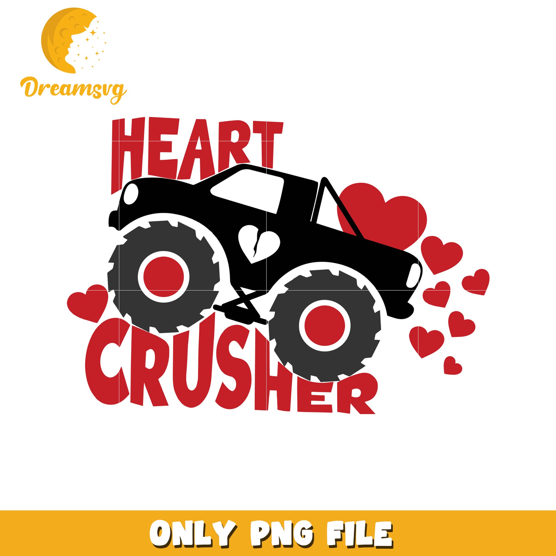 Heart Crusher Monster Truck PNG