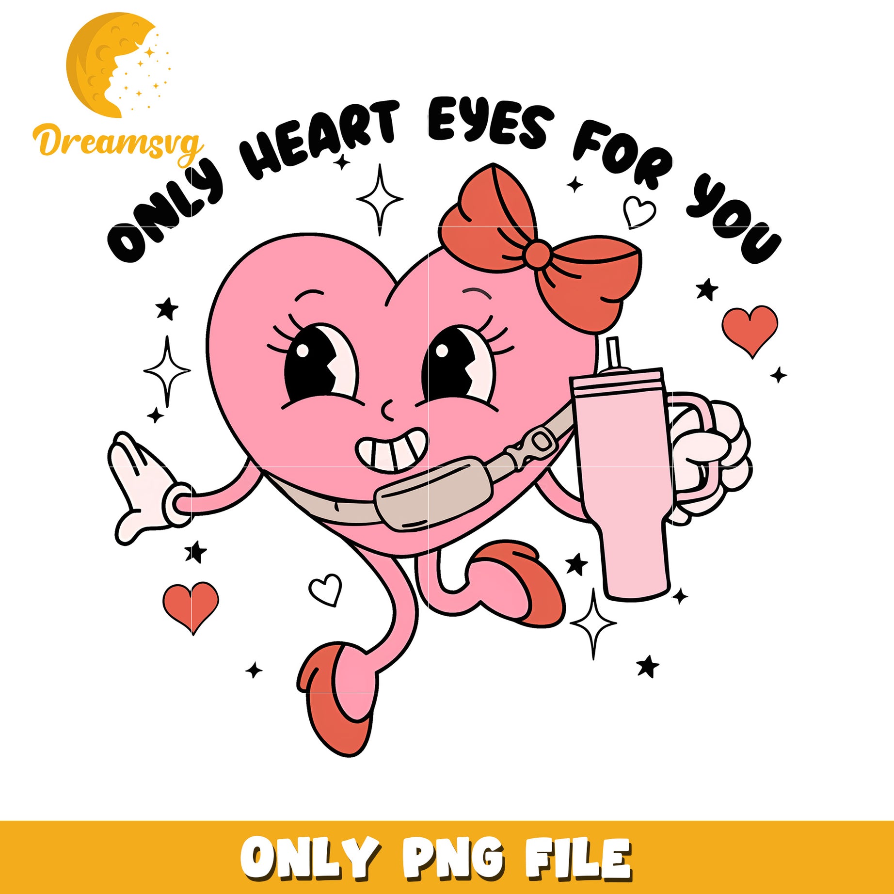 Heart Eyes For You PNG Design