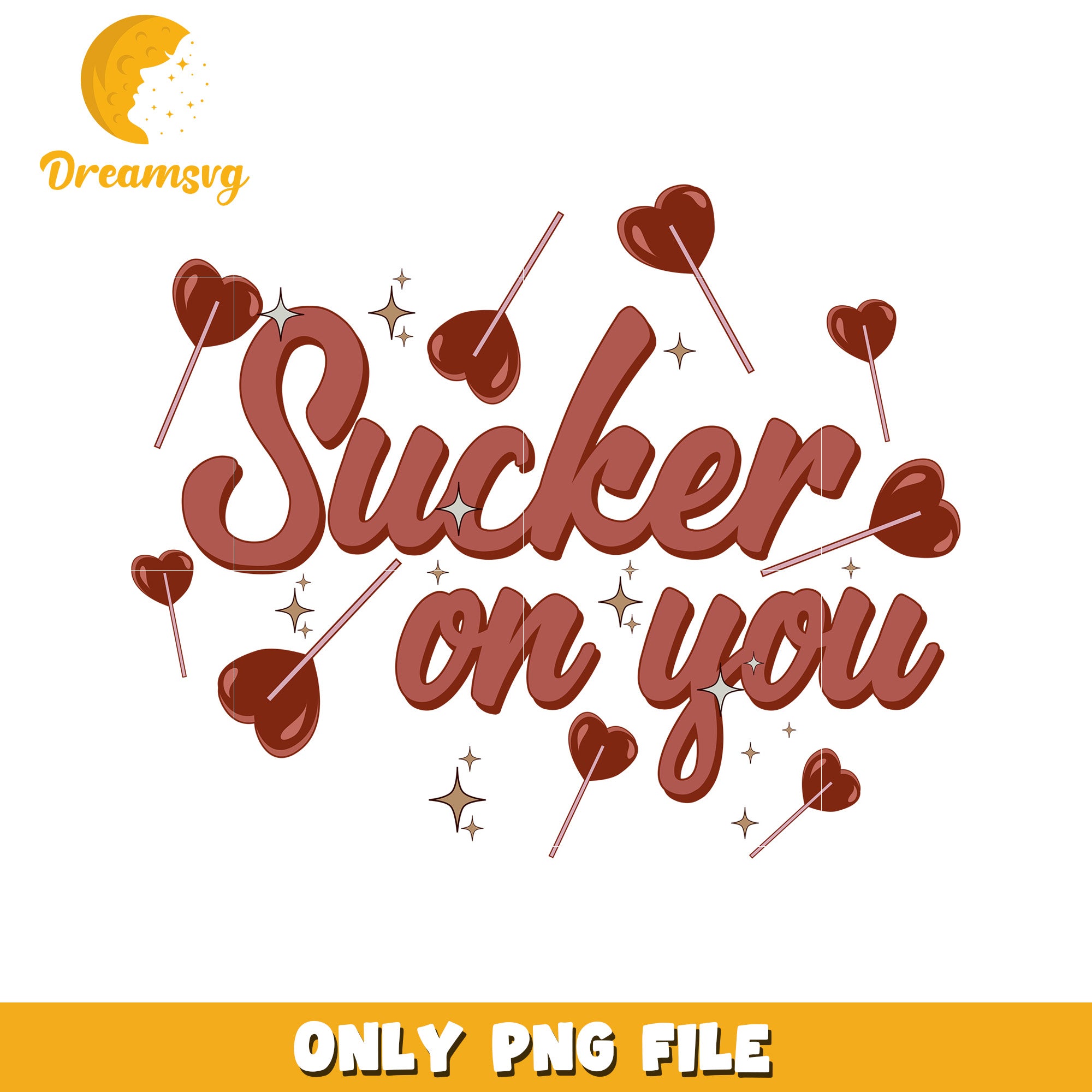 Heart Lollipop Sucker On You PNG