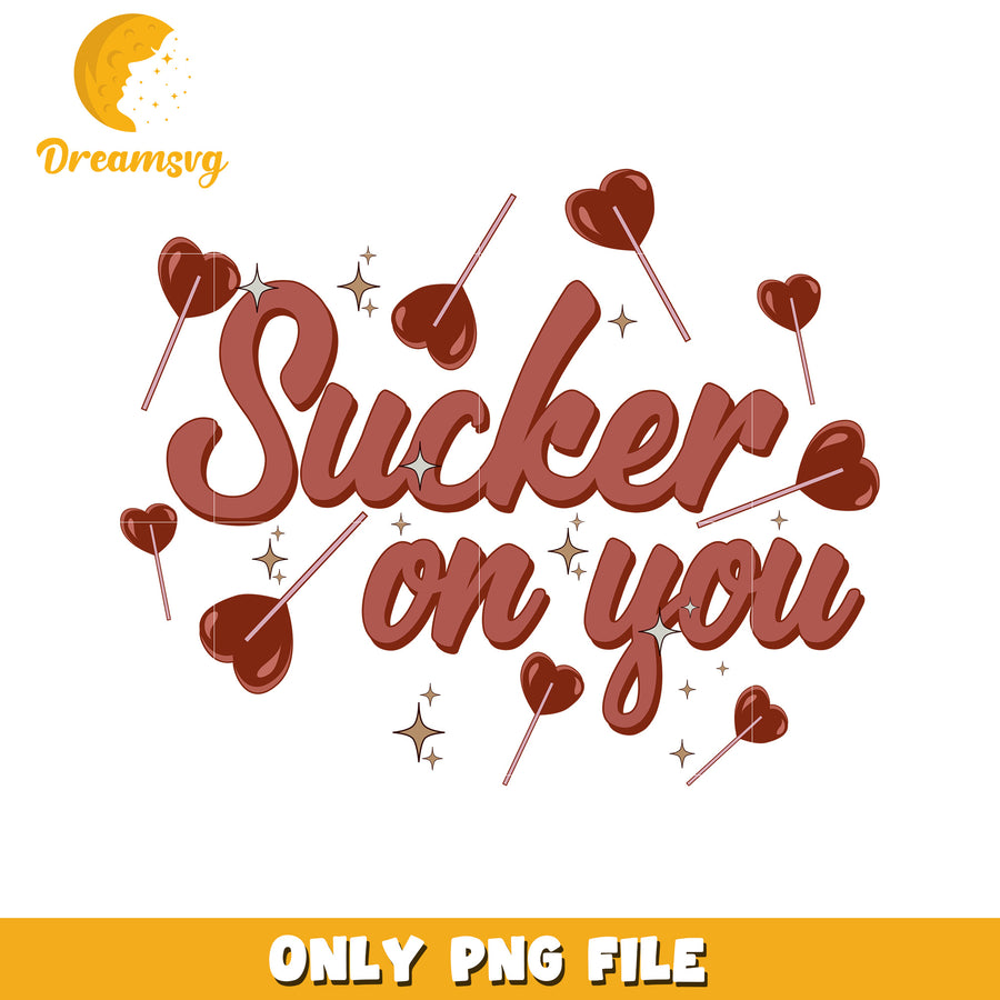 Heart Lollipop Sucker On You PNG