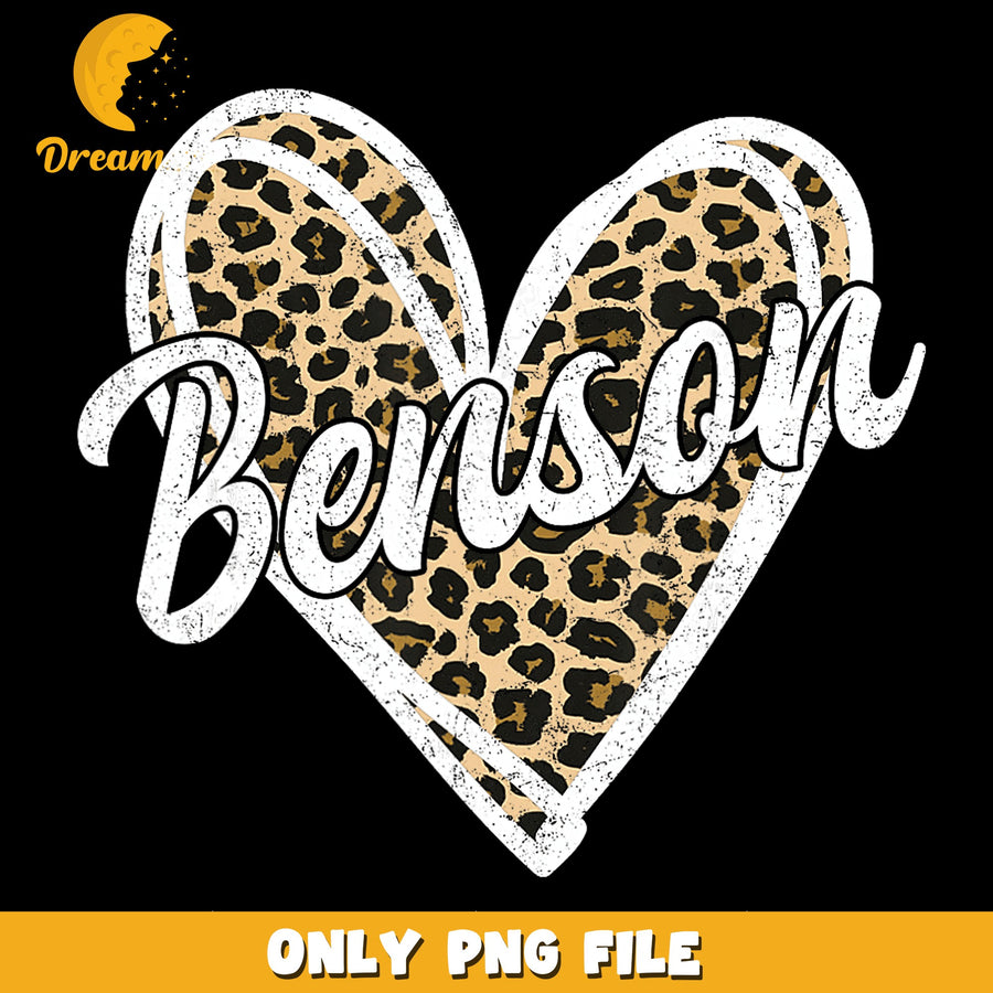 Heart Design PNG, Personalized Name, Leopard Print PNG