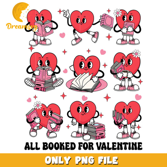 Heart reading books teacher valentine png, teacher valentine png
