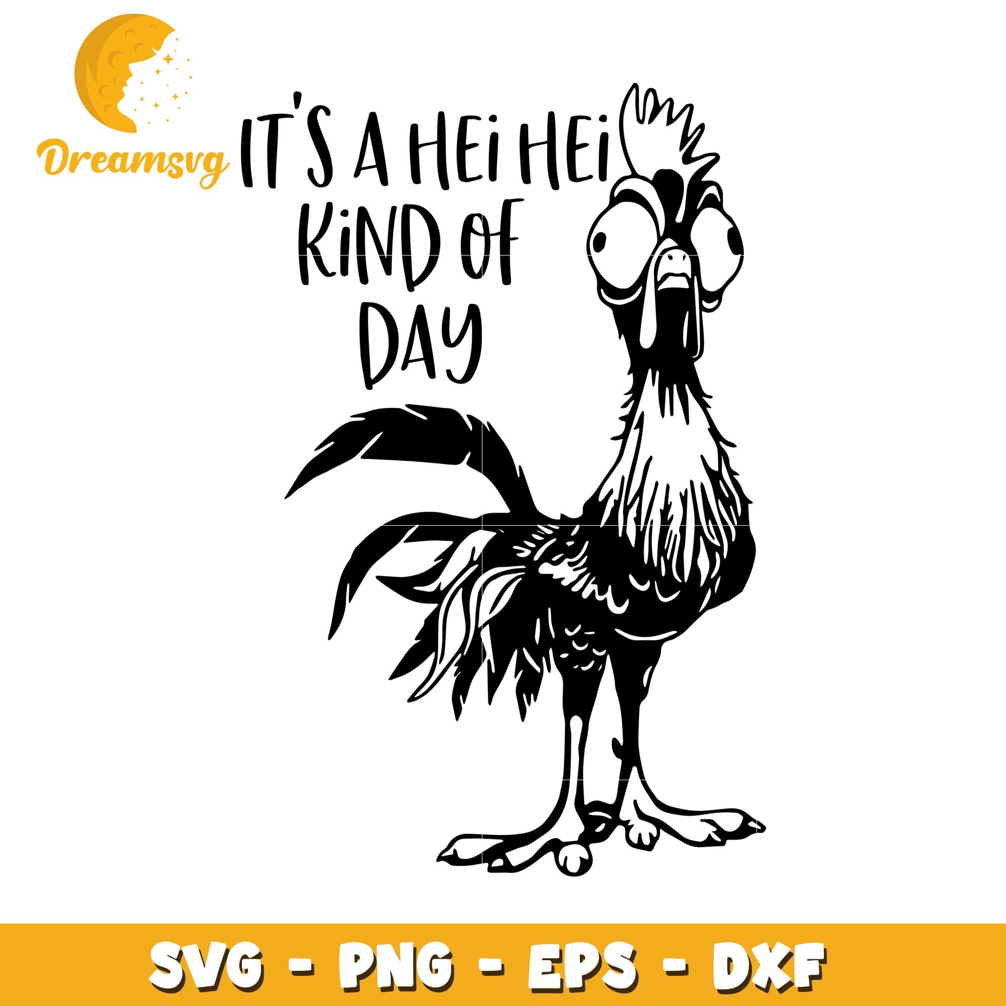 Hei Hei Rooster SVG Cut File PNG EPS DXF