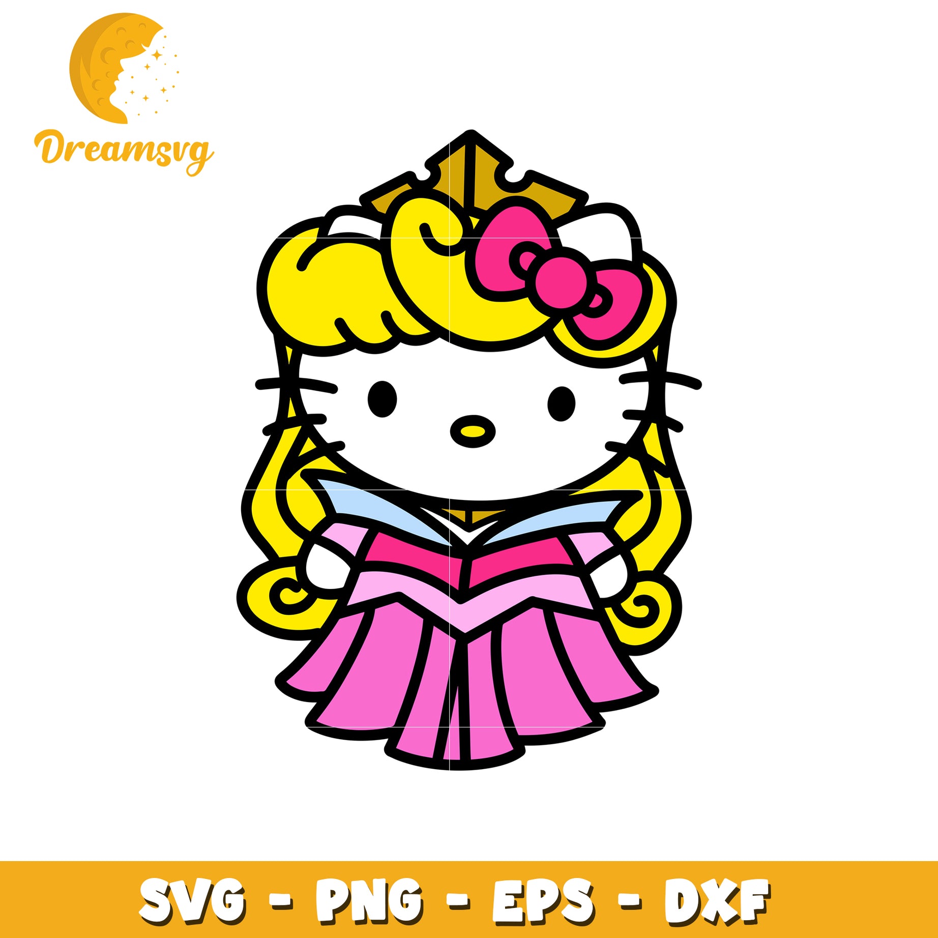 Hello Kitty Aurora SVG PNG EPS DXF