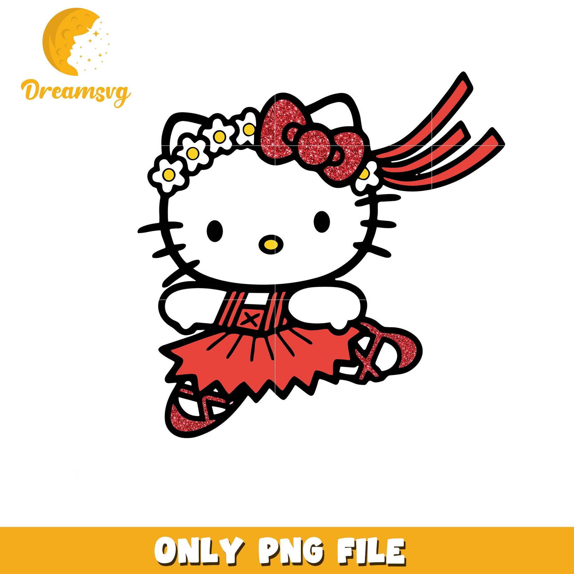 Hello Kitty Ballerina PNG