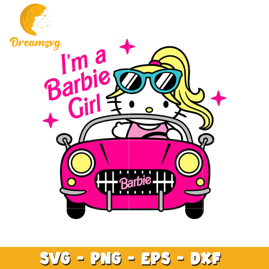 Hello Kitty Barbie Girl SVG Cut File