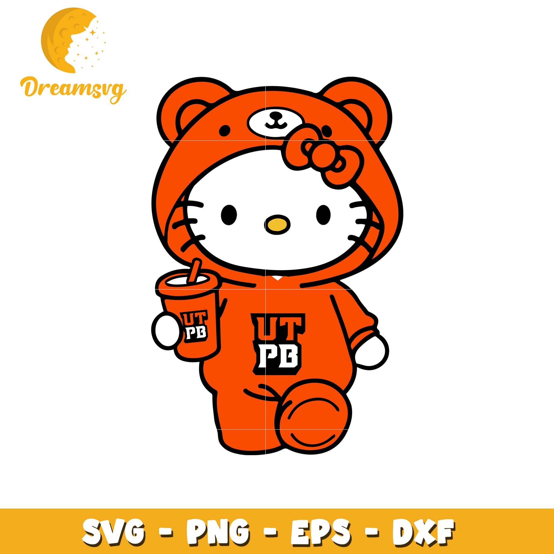 Hello Kitty Bear Onesie SVG Design