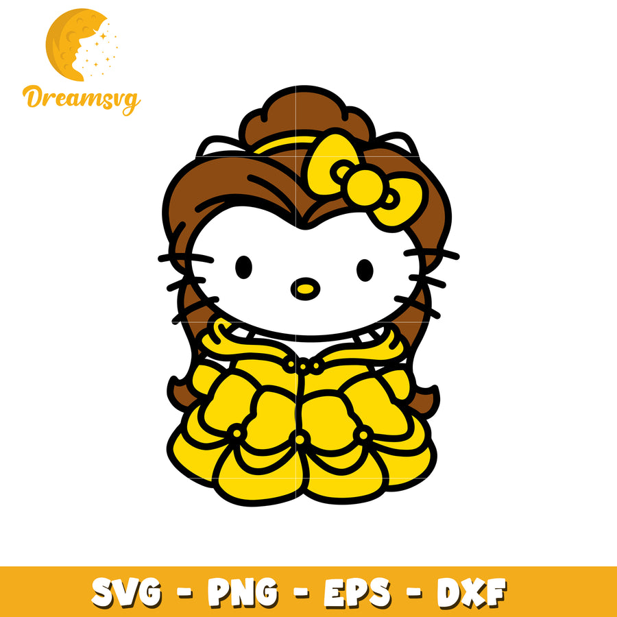 Hello Kitty Belle SVG Cut File