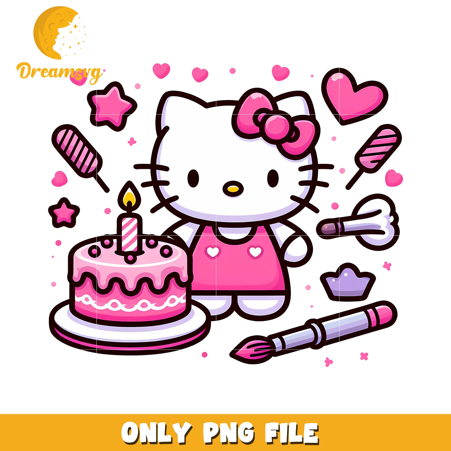 Hello Kitty Birthday PNG Clipart