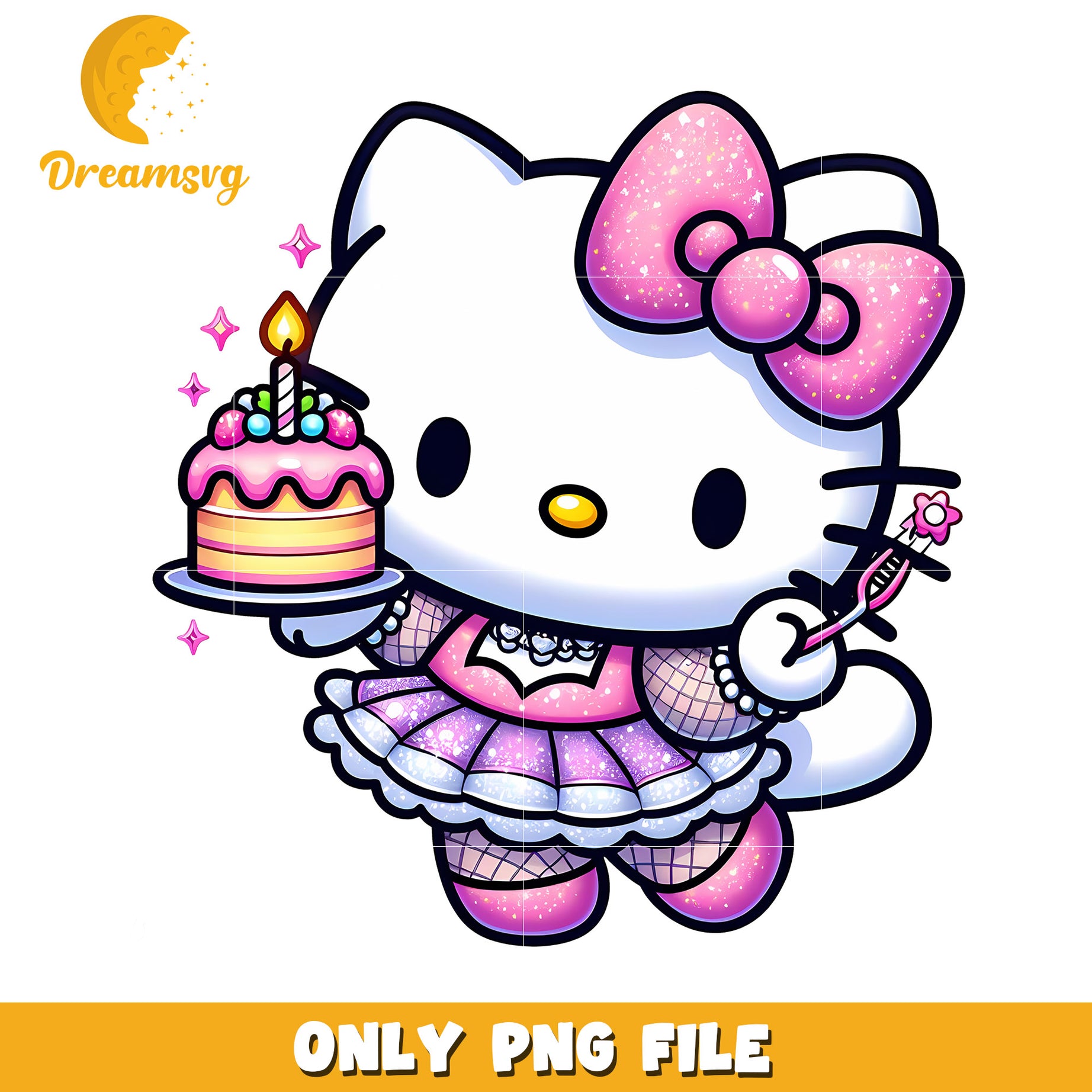 Hello Kitty Birthday PNG Image
