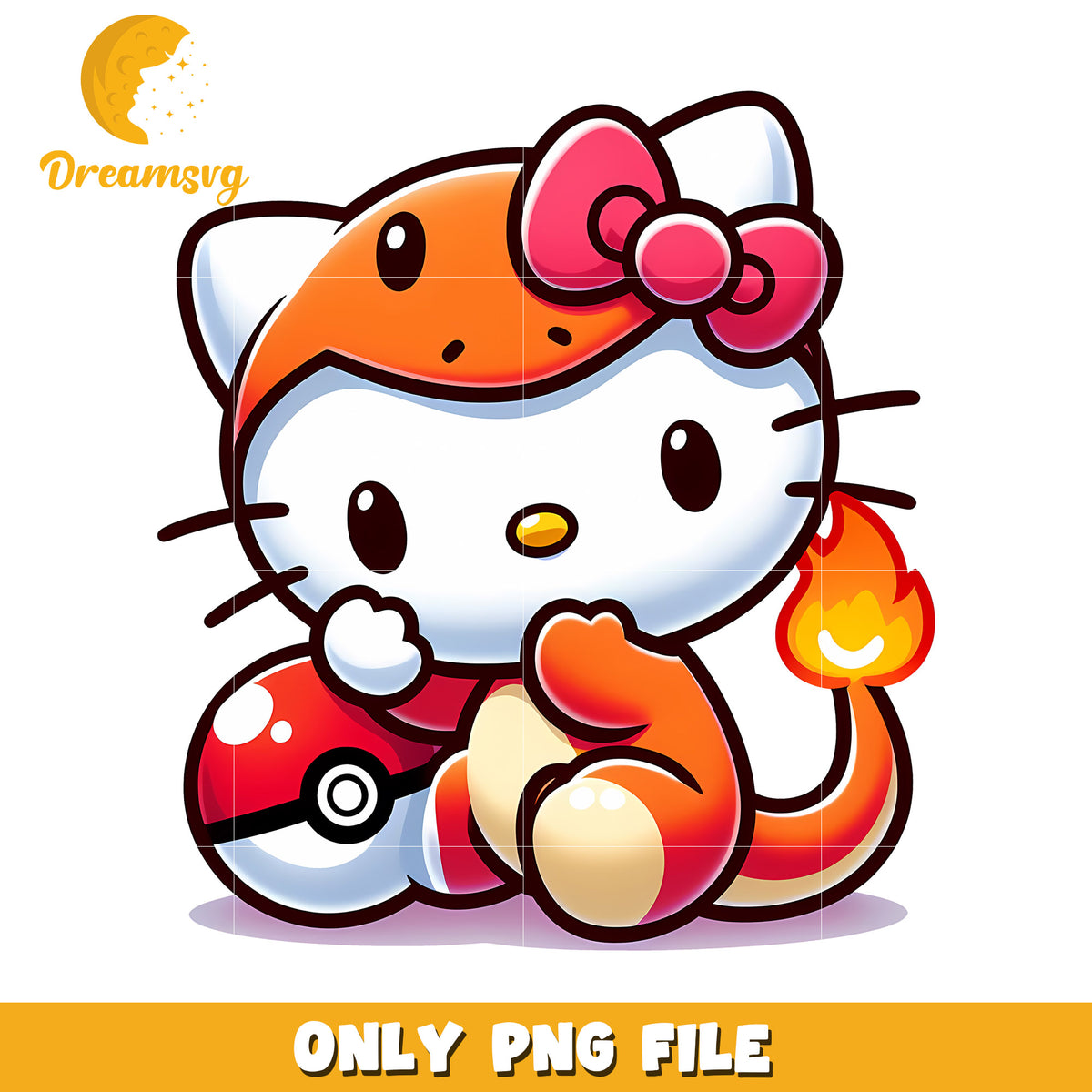 Hello Kitty Charmander PNG Download – DreamSVG Store