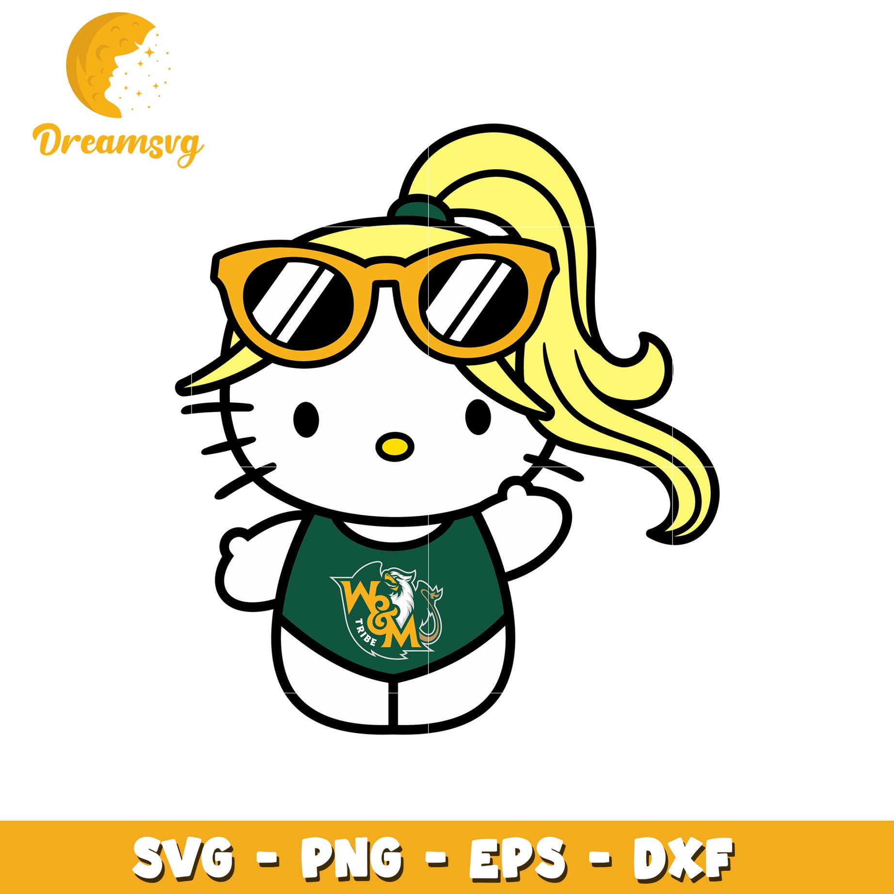 Hello Kitty Cheerleader SVG Design for Crafts