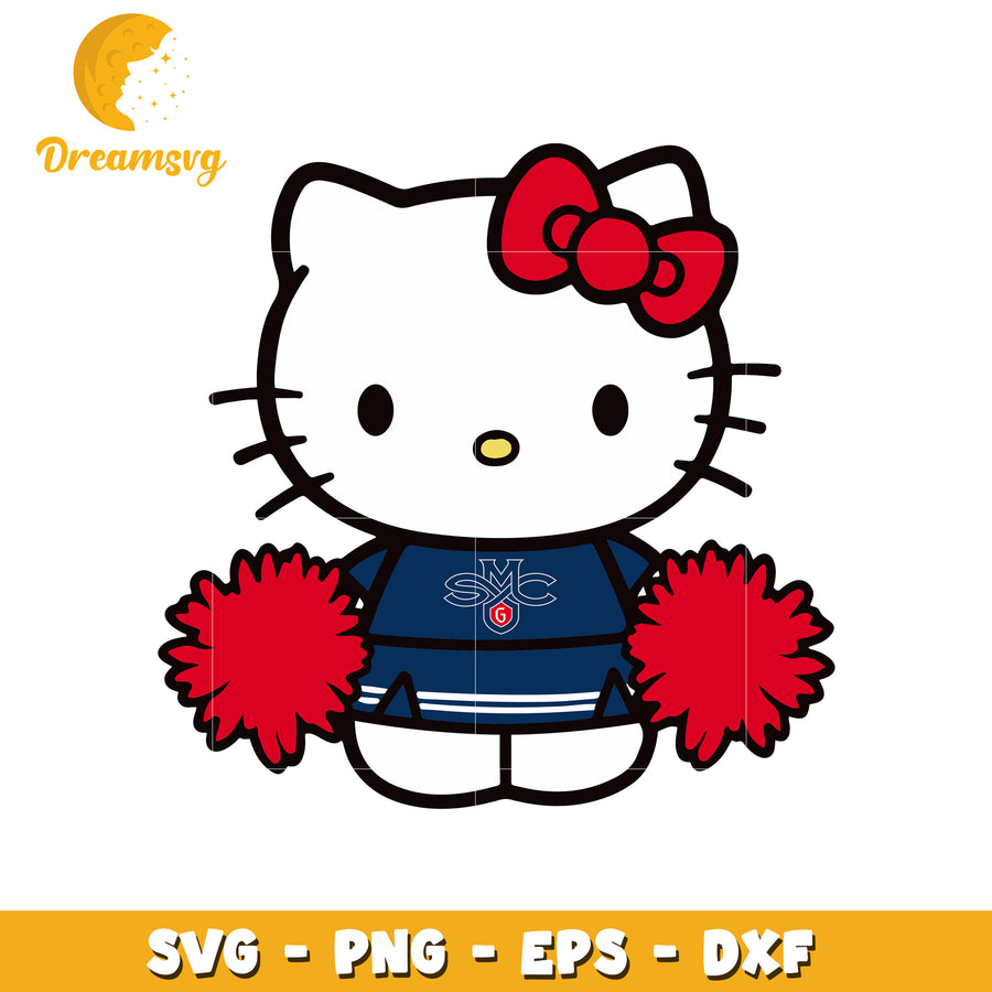 Hello Kitty Cheerleader SVG Design for Crafts