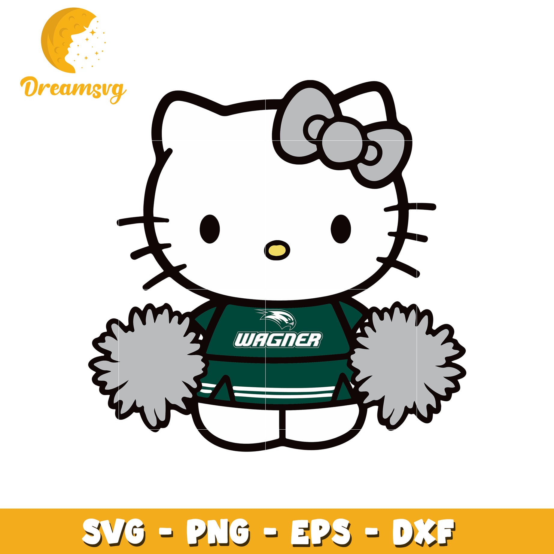 Hello Kitty Cheerleader SVG Design for Fans 