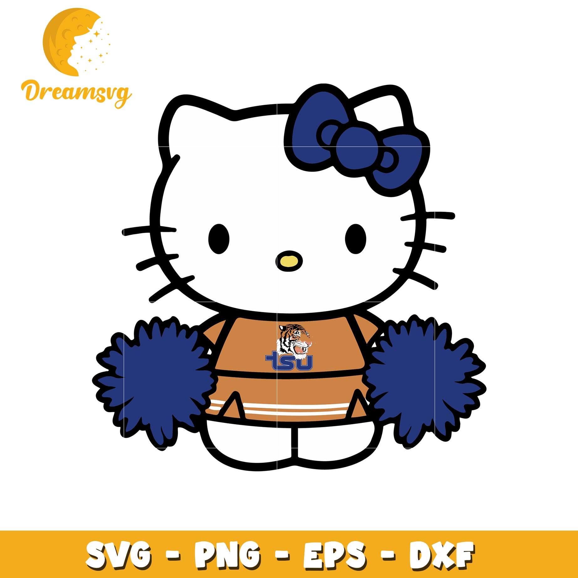 Hello Kitty Cheerleader SVG for Team Spirit Fun