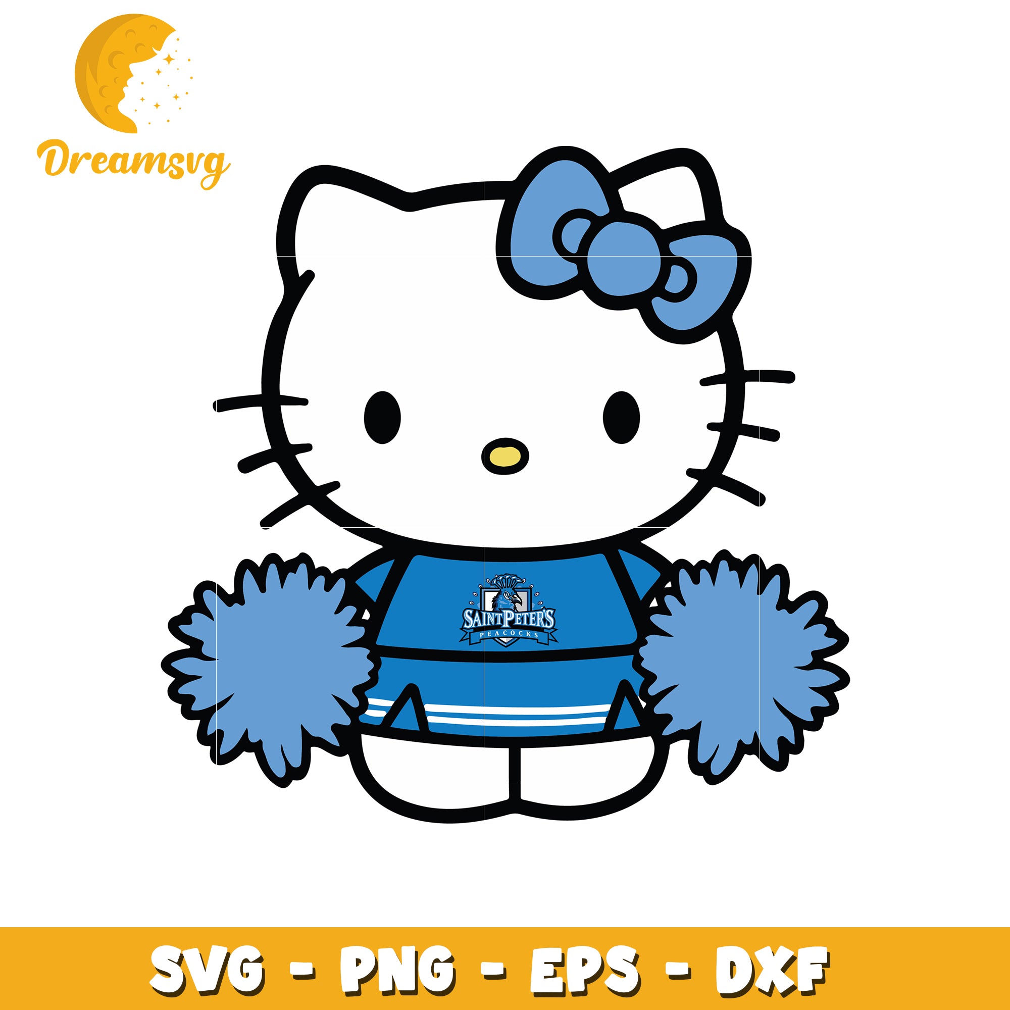 Hello Kitty Cheerleader Saint Peters SVG Design