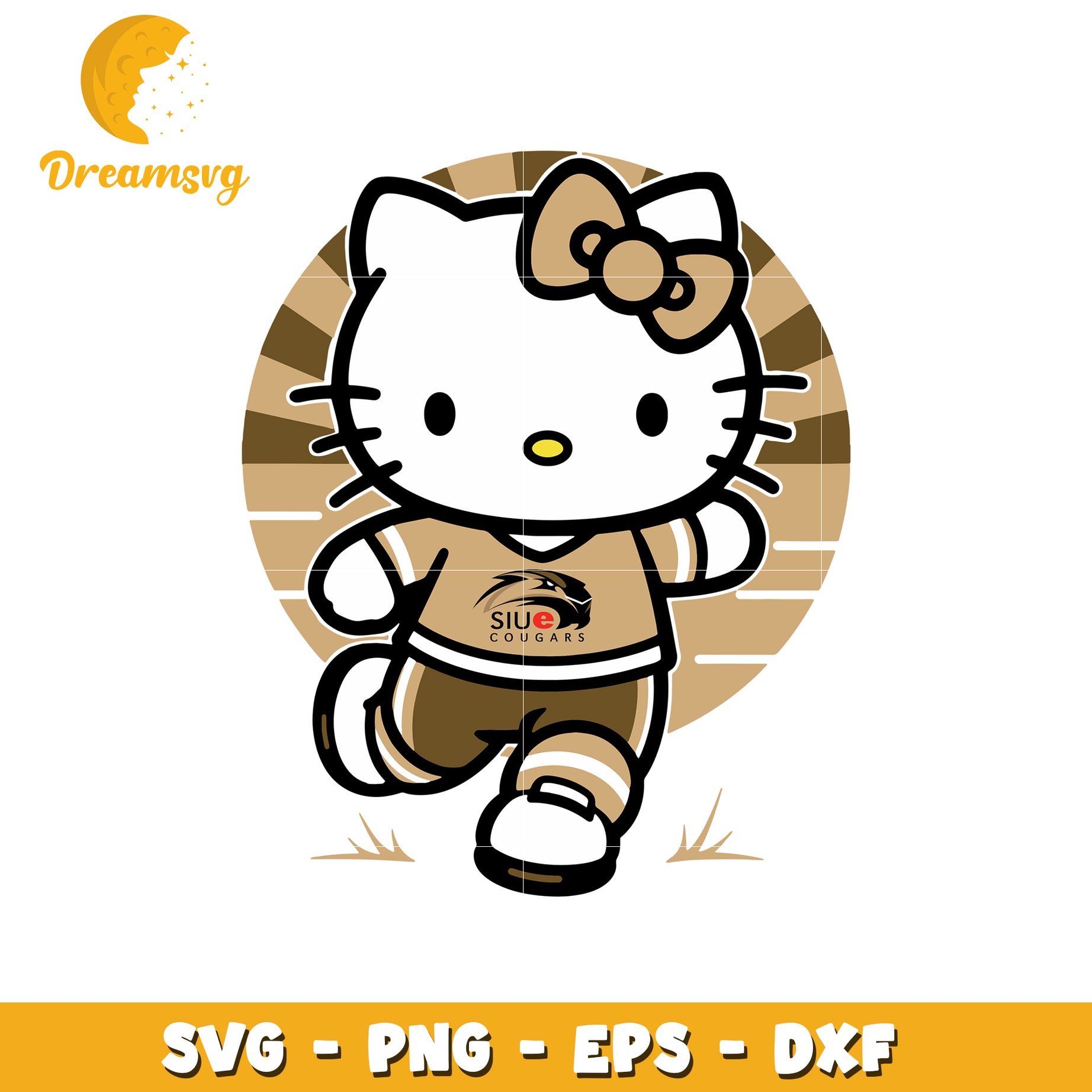 Hello Kitty Cougars SVG Design for Fans and Crafts