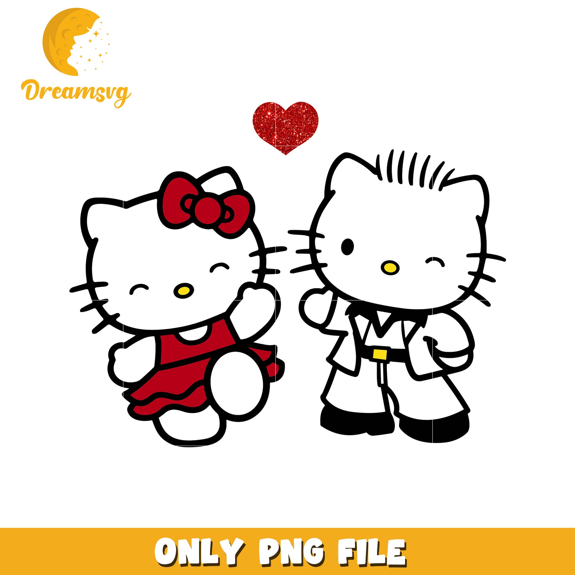 Hello Kitty Couple PNG