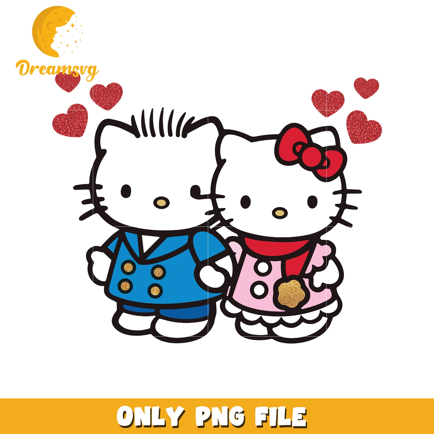 Hello Kitty Couple PNG Download